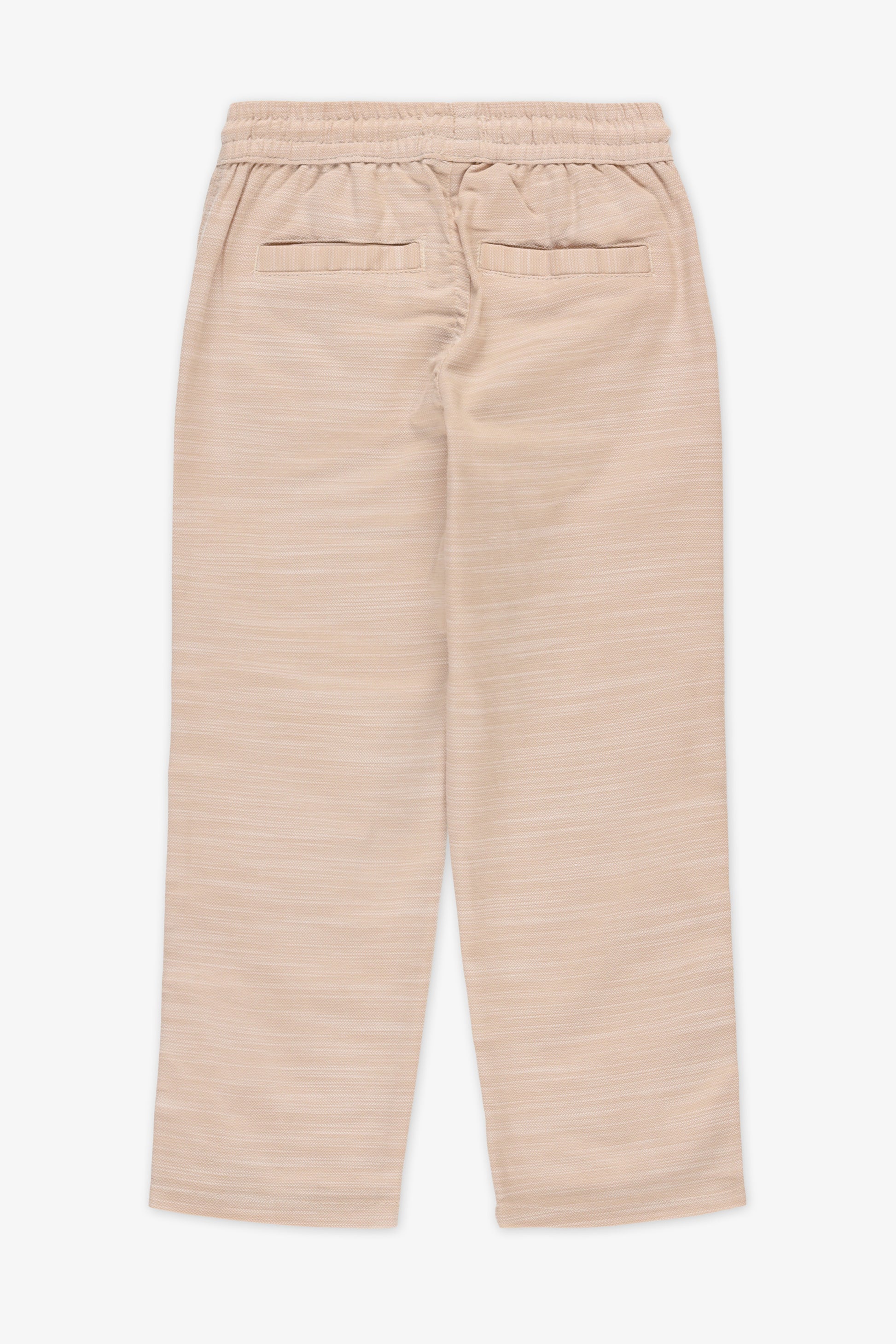 Pantalon élastique à cordon - Garçon && TAUPE