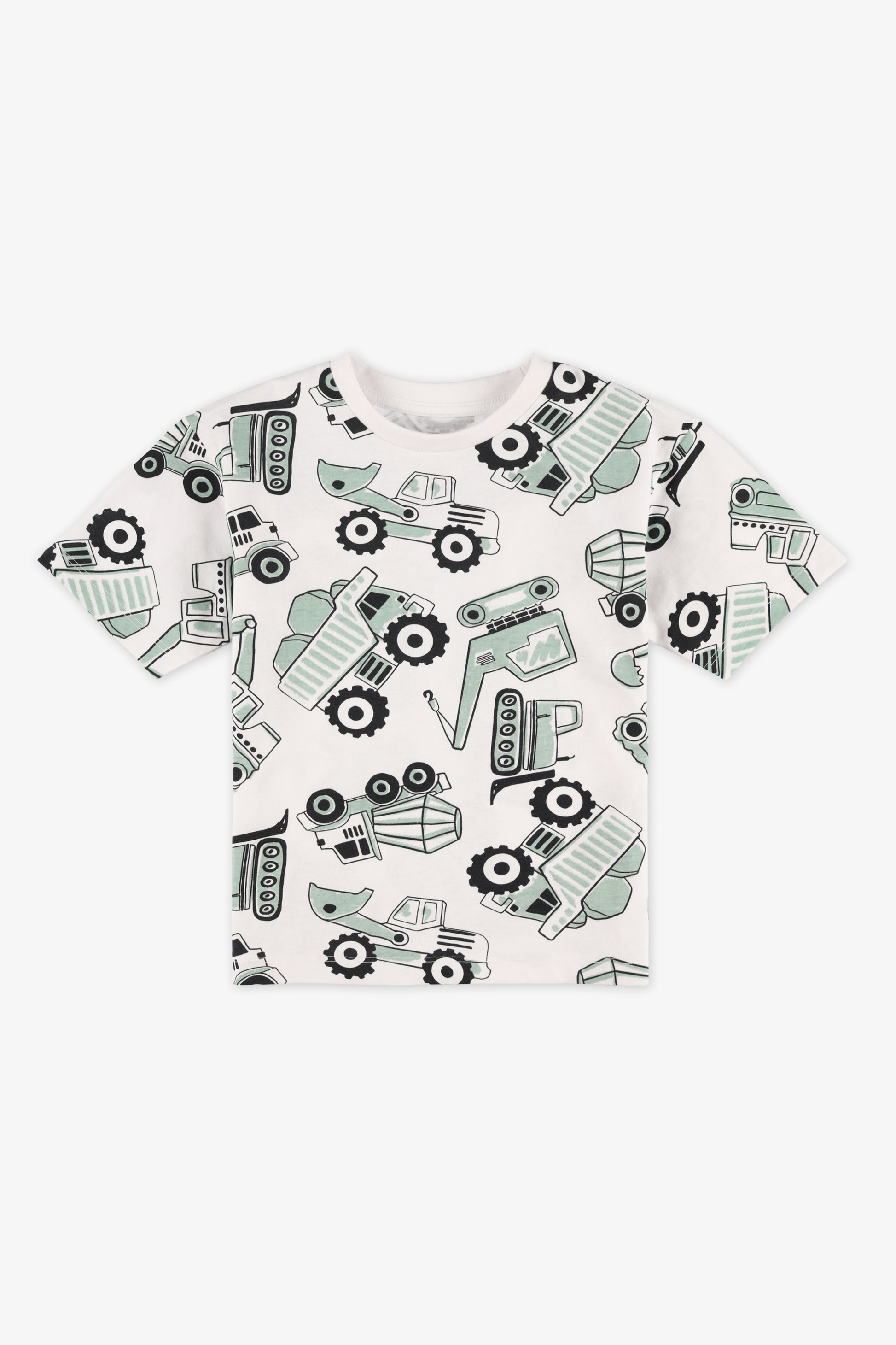 T-shirt à manches courtes - Enfant garçon && BLANC MULTI