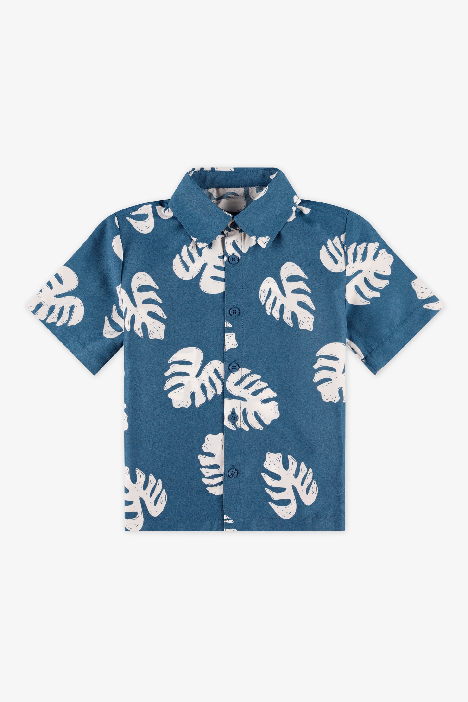 Chemise à manches courtes en microfibre - Garçon && INDIGO