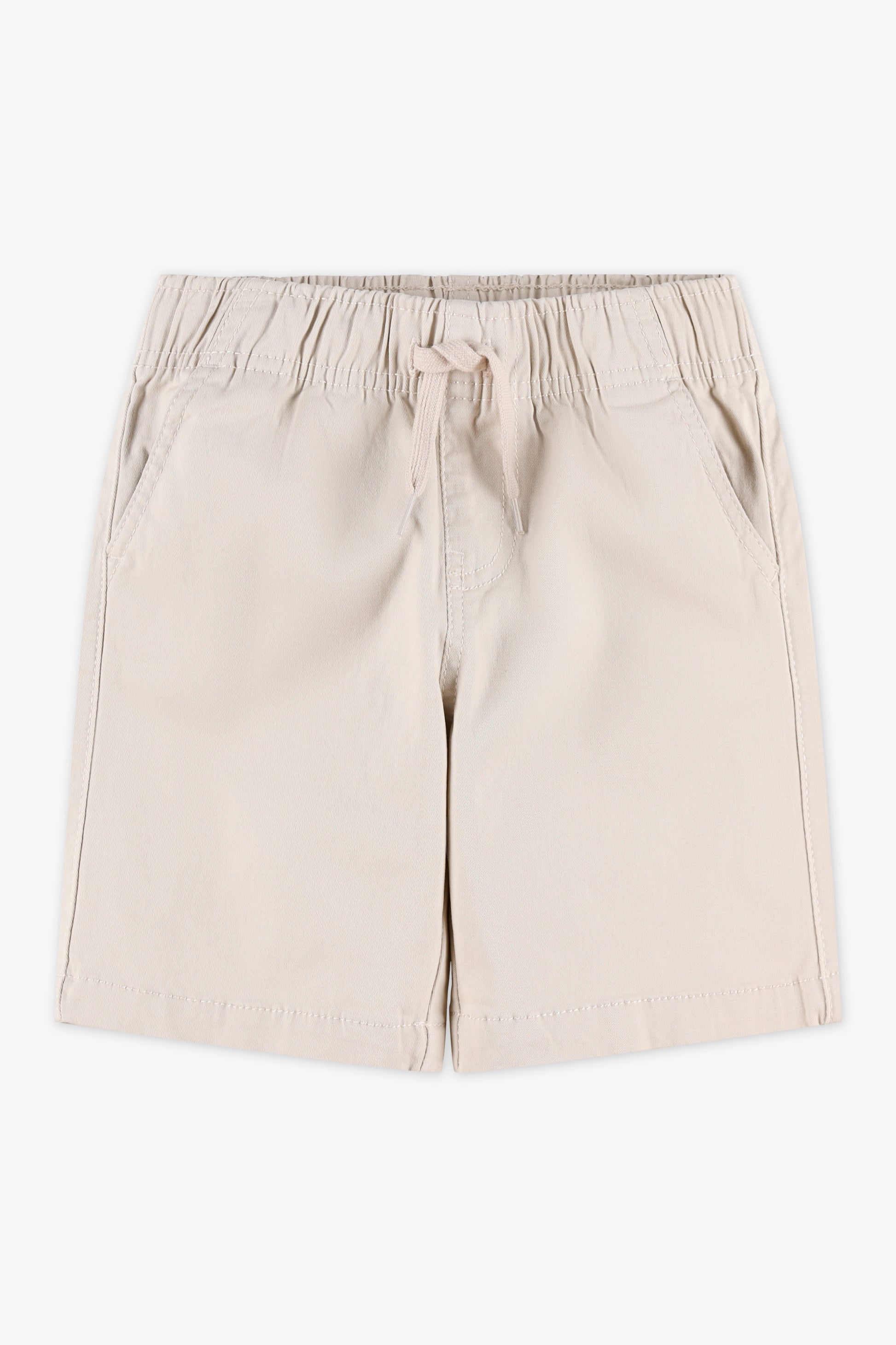Short pull-on élastique à la taille - Garçon && BEIGE