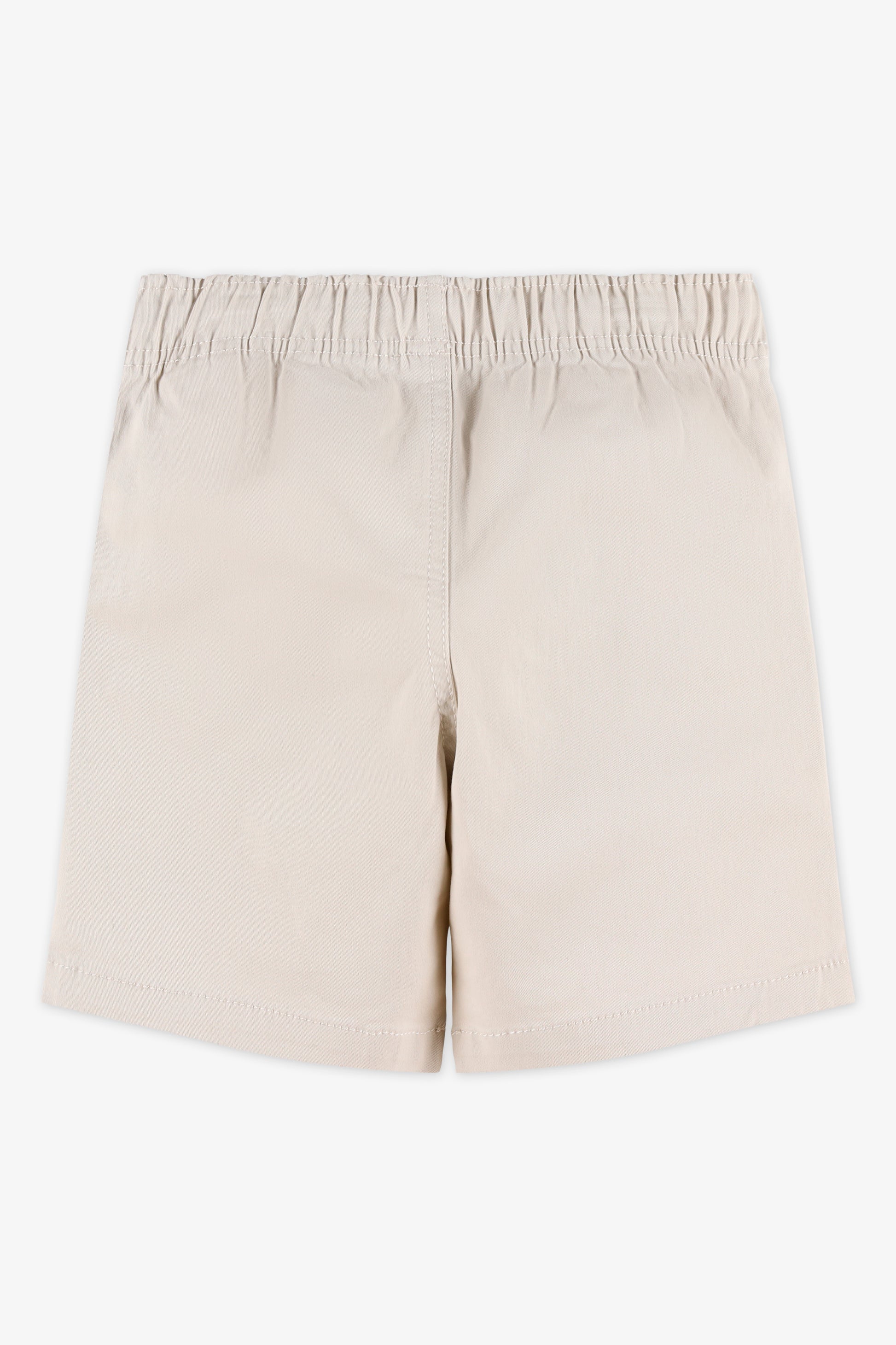 Short pull-on élastique à la taille - Garçon && BEIGE