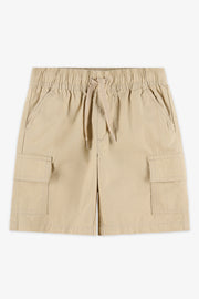 Short en popeline à cordon - Enfant garçon && TAUPE