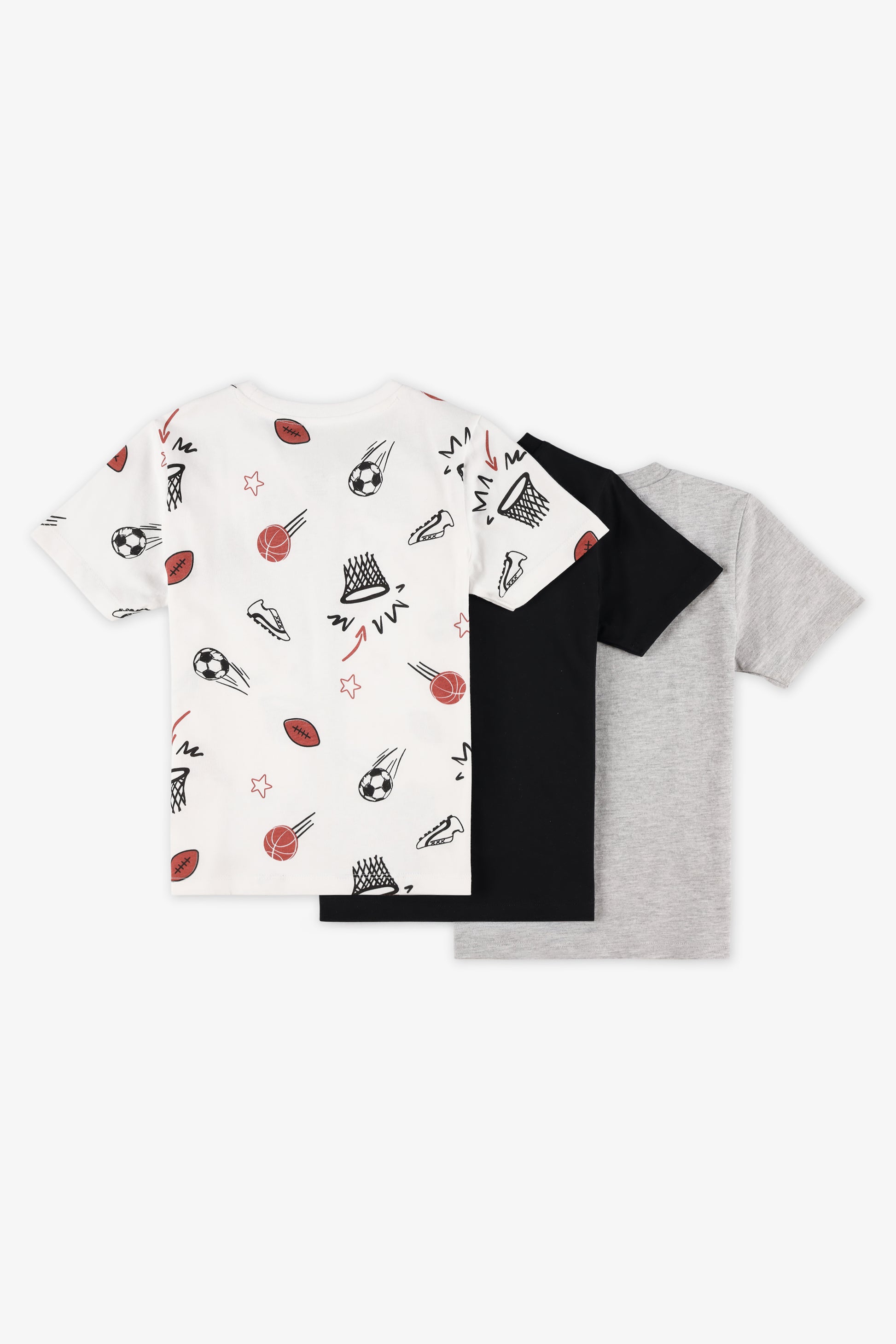 T-shirt à manches courtes - Enfant garçon && BLANC MULTI