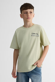T-shirt à manches courtes col rond - Ado garçon && VERT