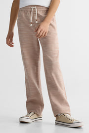 Pantalon pull-on élastique à cordon - Ado garçon && BRUN