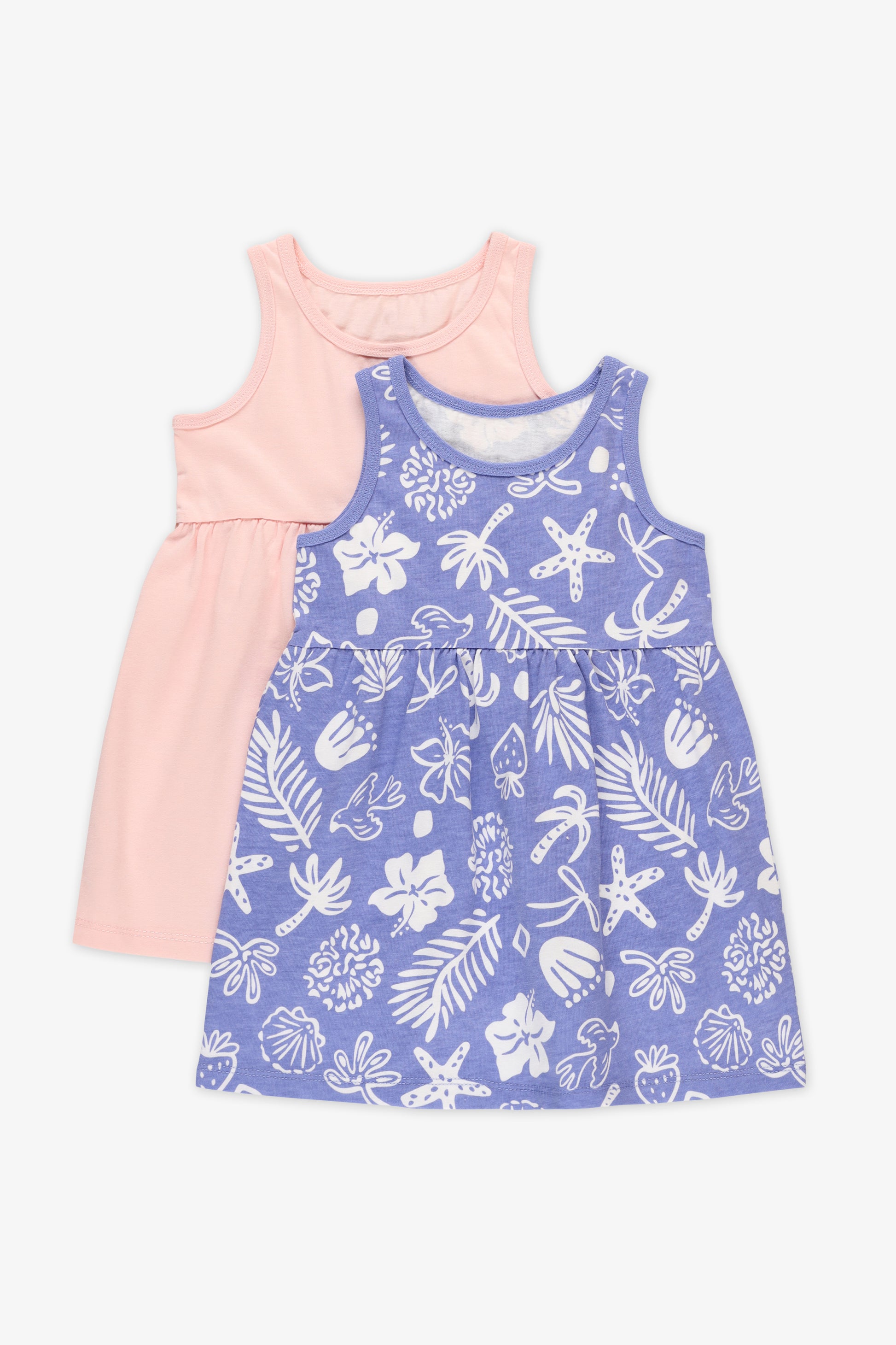 Robe à manches courtes - Bébé fille && BLEU MULTI