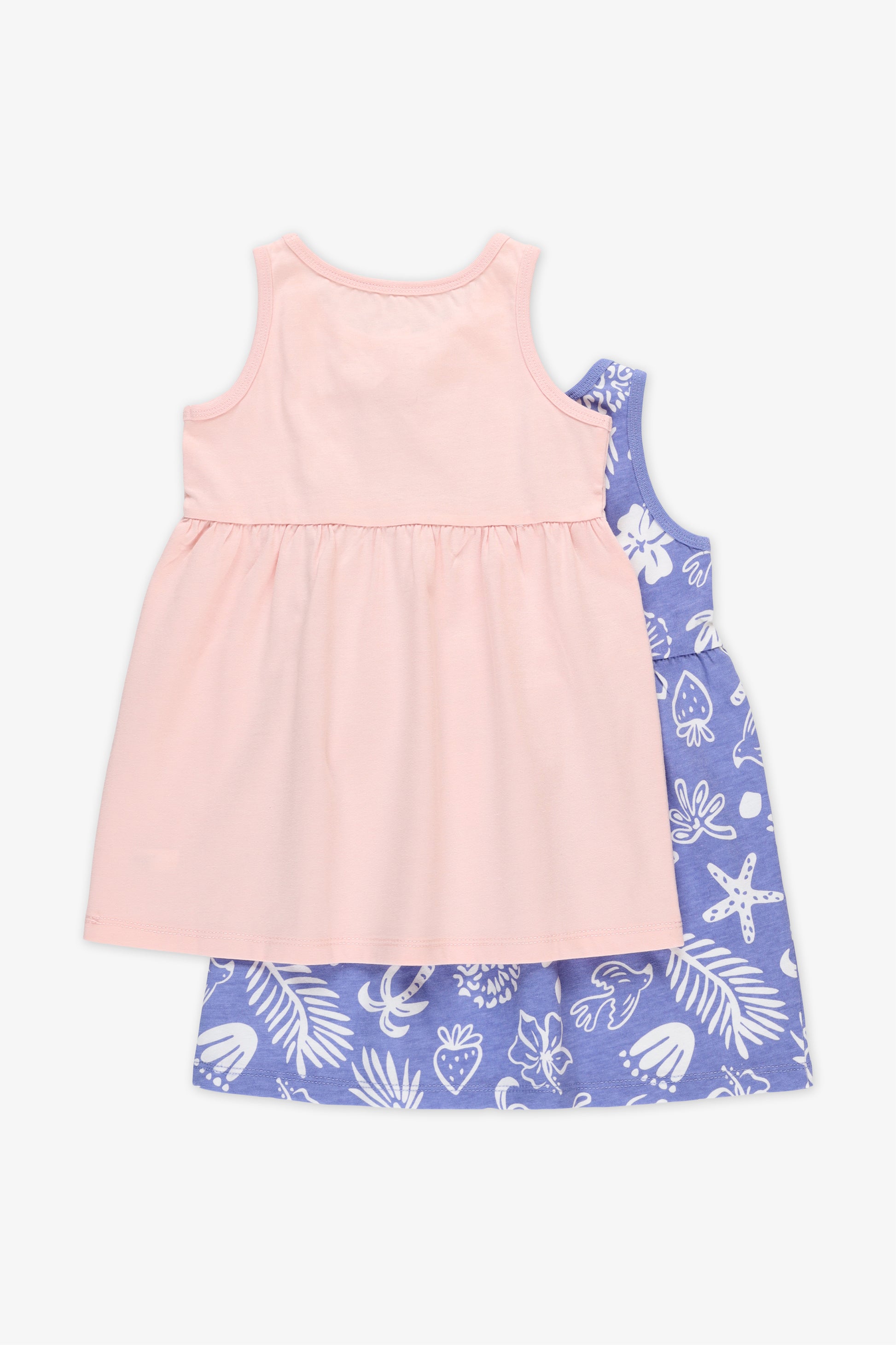 Robe à manches courtes - Bébé fille && BLEU MULTI