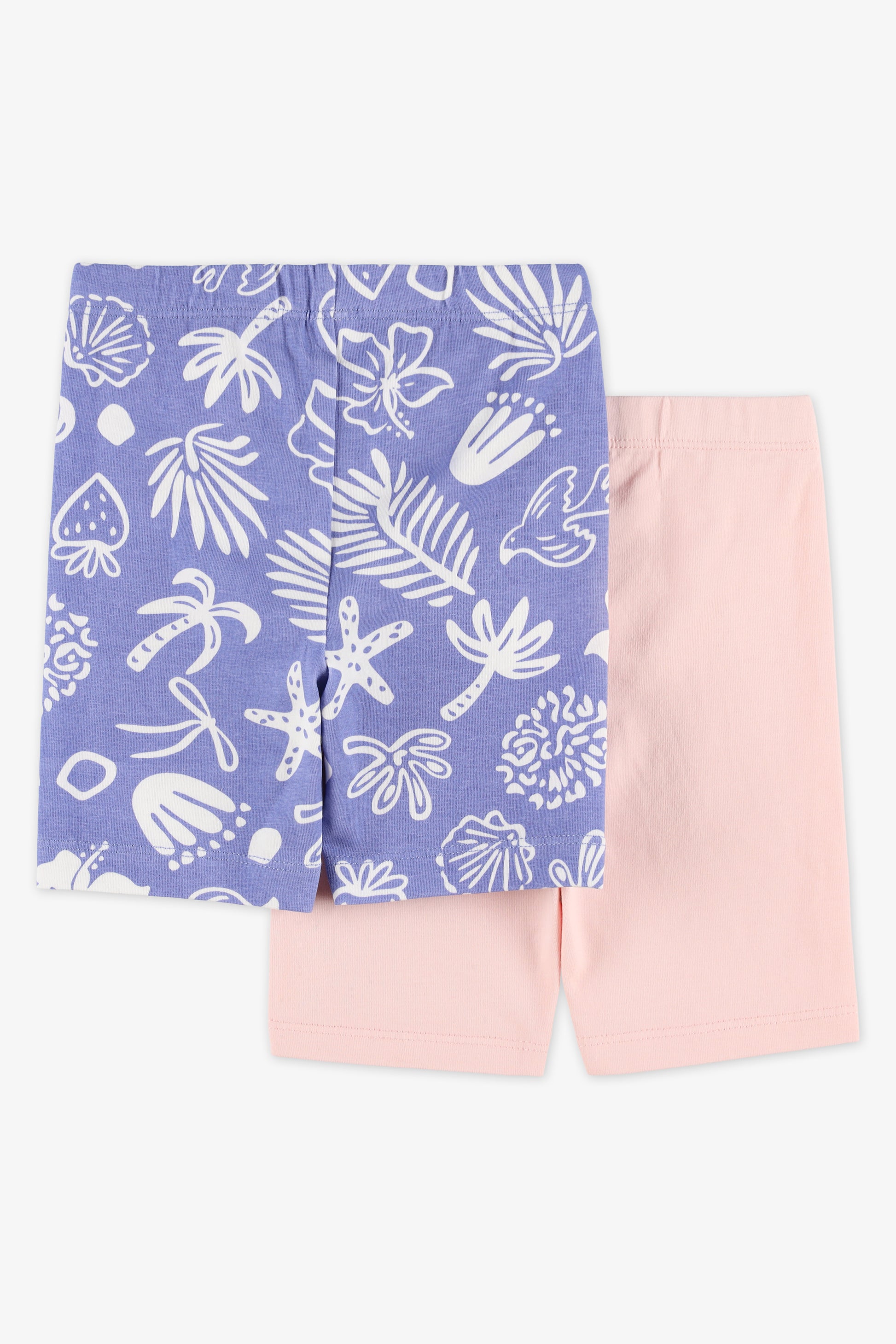 Biker short élastique - Bébé fille && BLEU MULTI