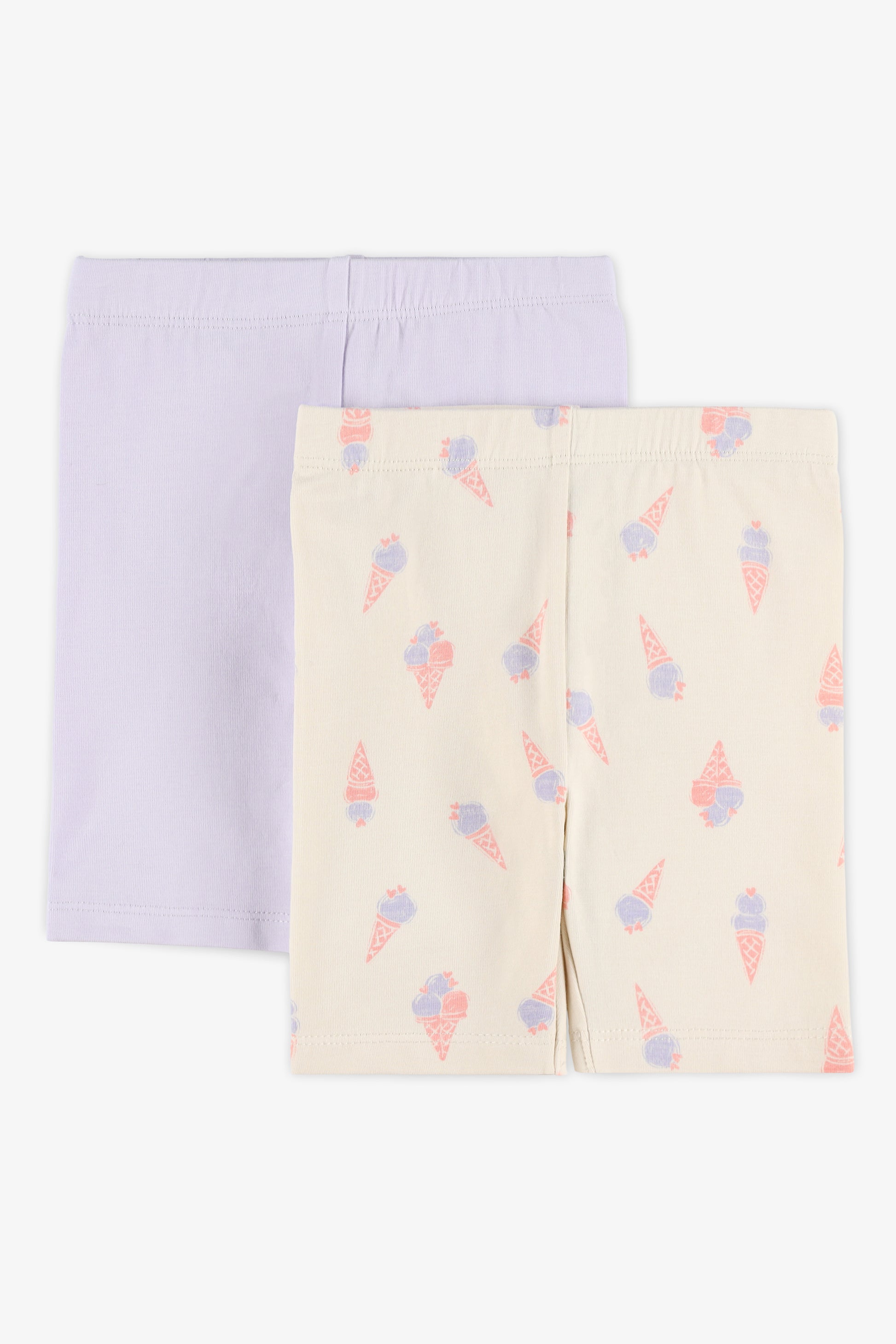Biker short élastique - Bébé fille && BEIGE/MULTI