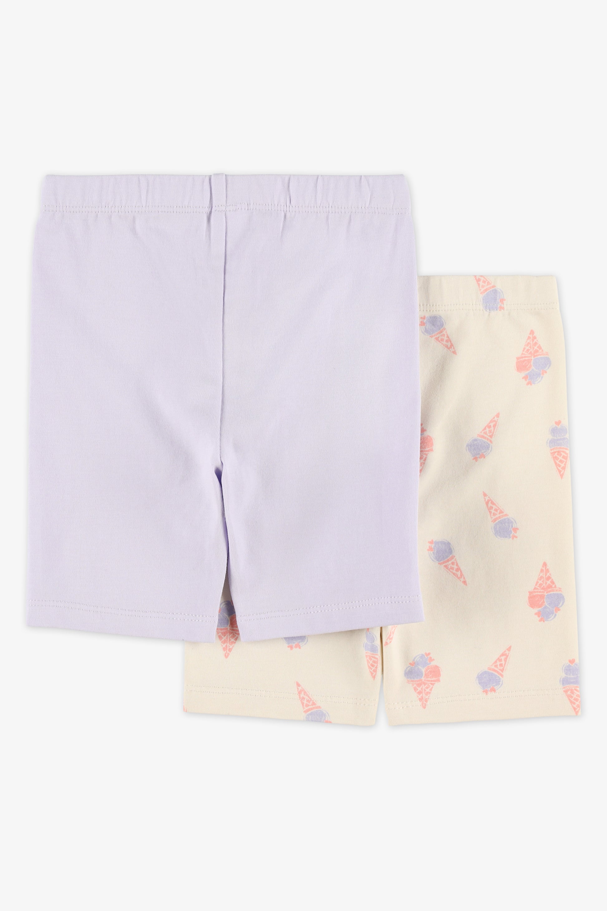 Biker short élastique - Bébé fille && BEIGE/MULTI