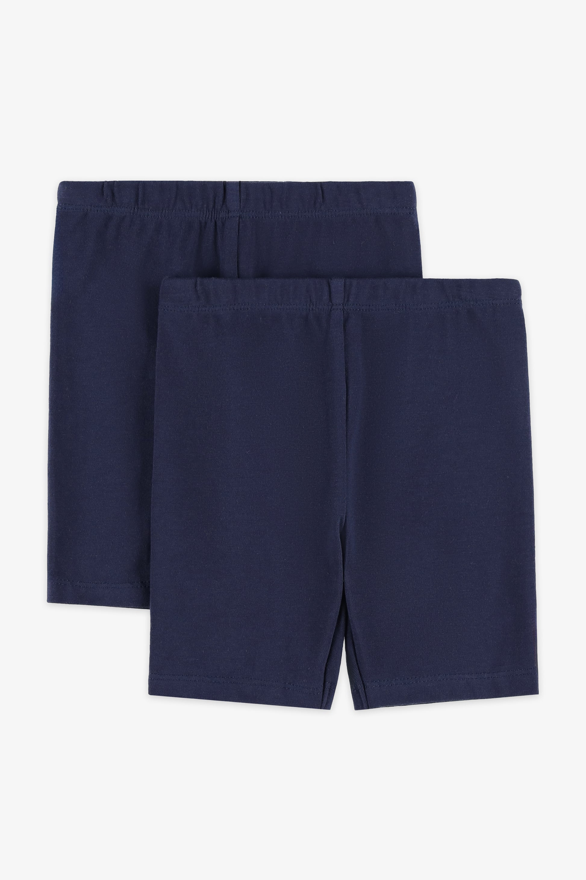 Short biker élastique - Bébé fille && MARIN