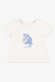 Chandail à manches courtes - Bébé fille 2/15$ && BLANC