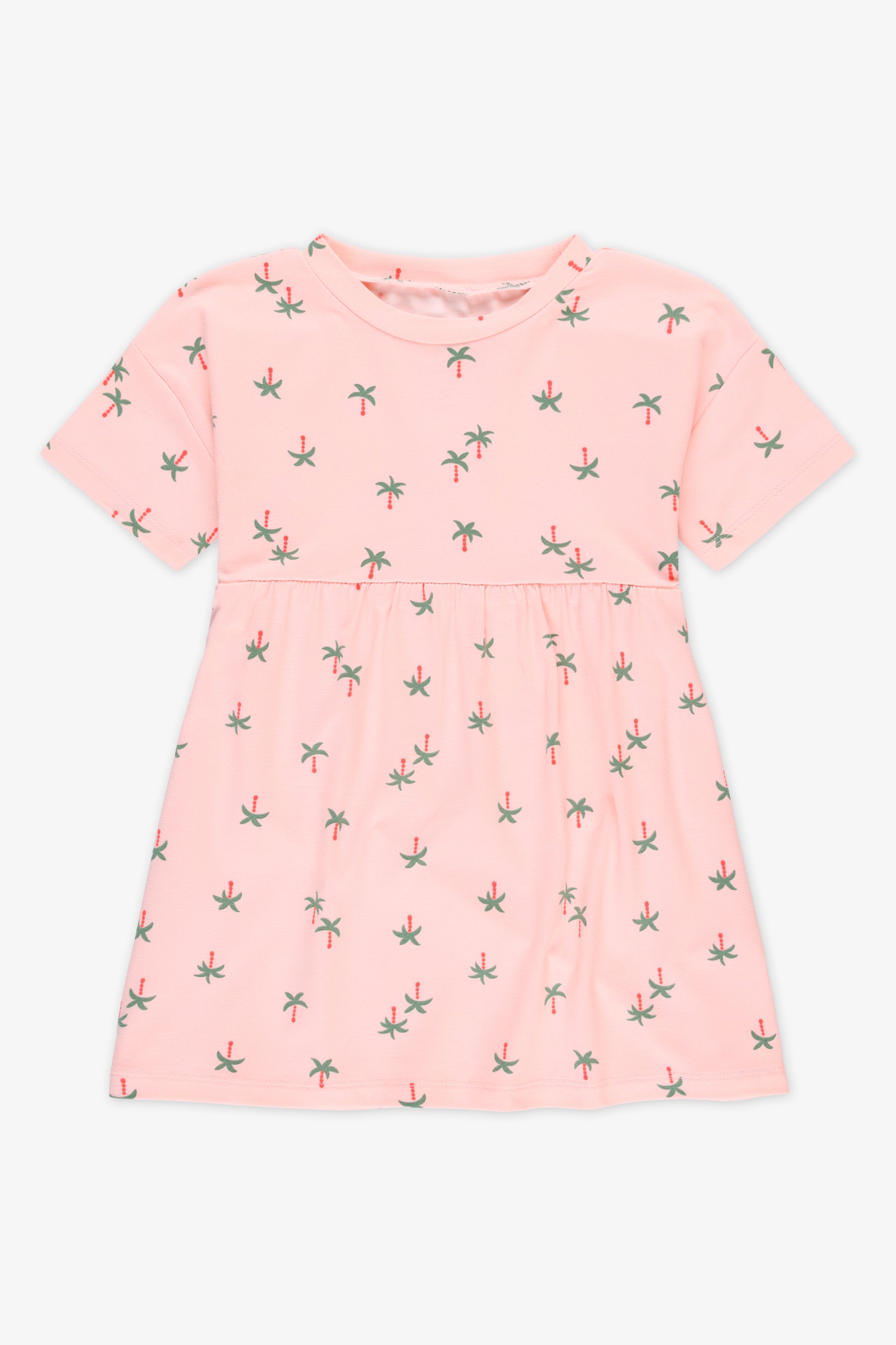 Robe à manches courtes - Bébé fille && ROSE MULTI
