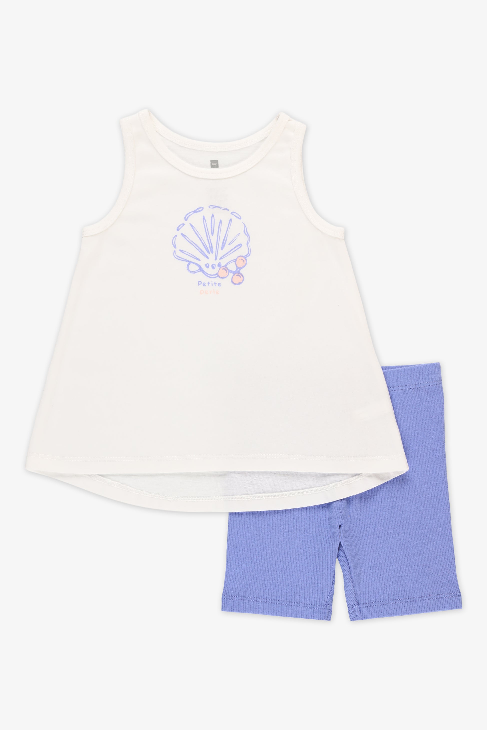 Biker short élastique - Enfant garçon && BLANC