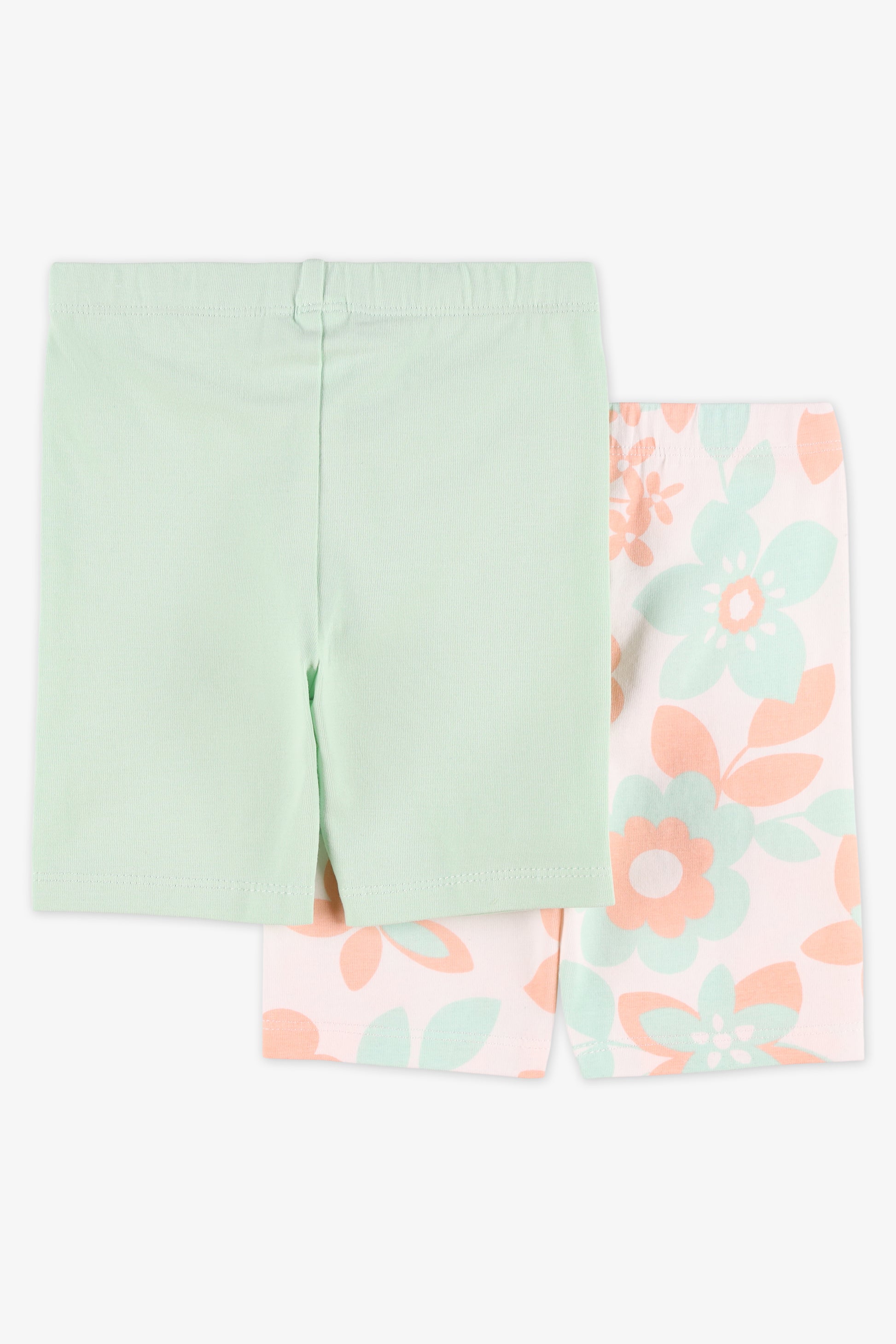Biker short élastique - Bébé fille && BLANC MULTI