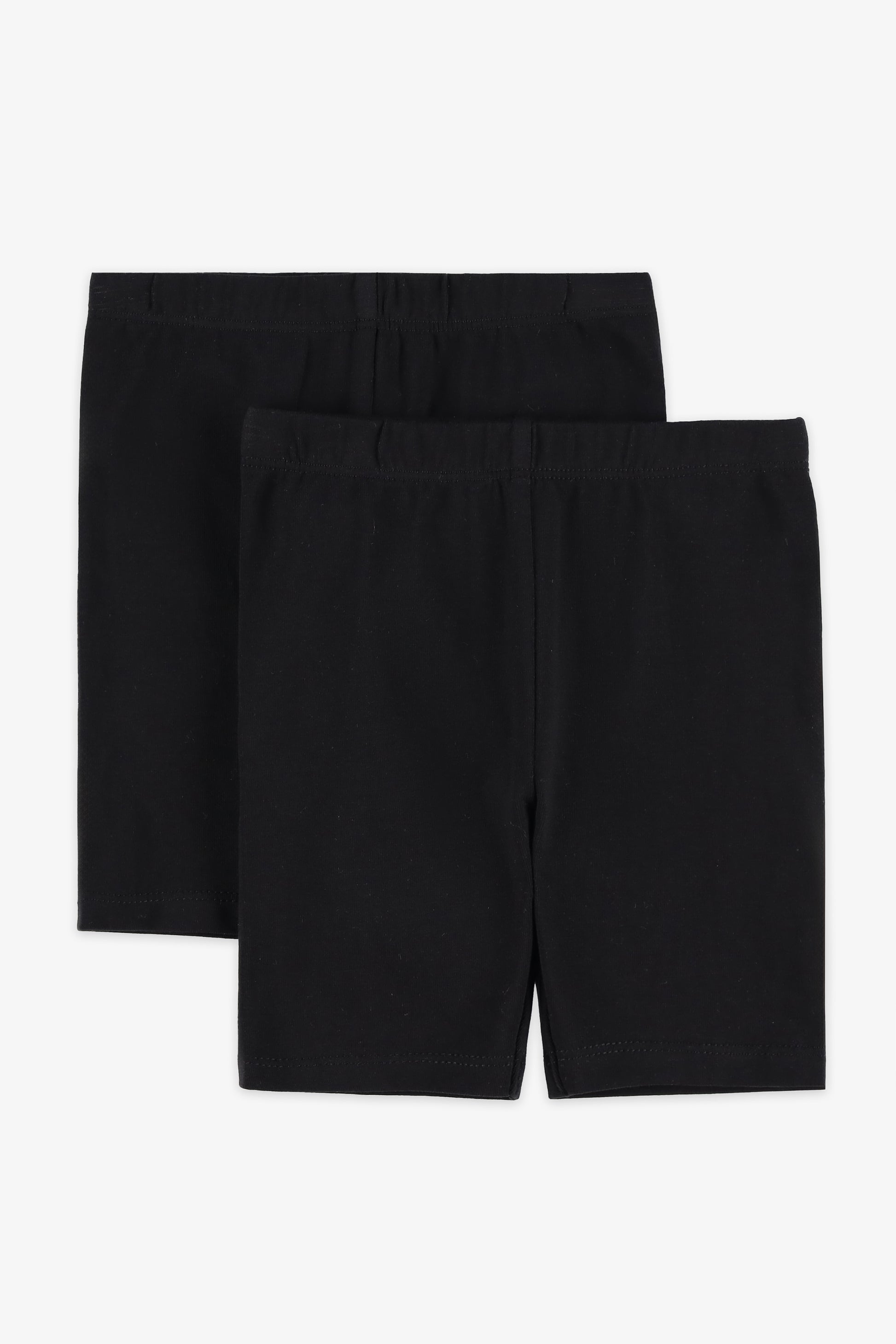 Short biker élastique - Bébé fille && NOIR