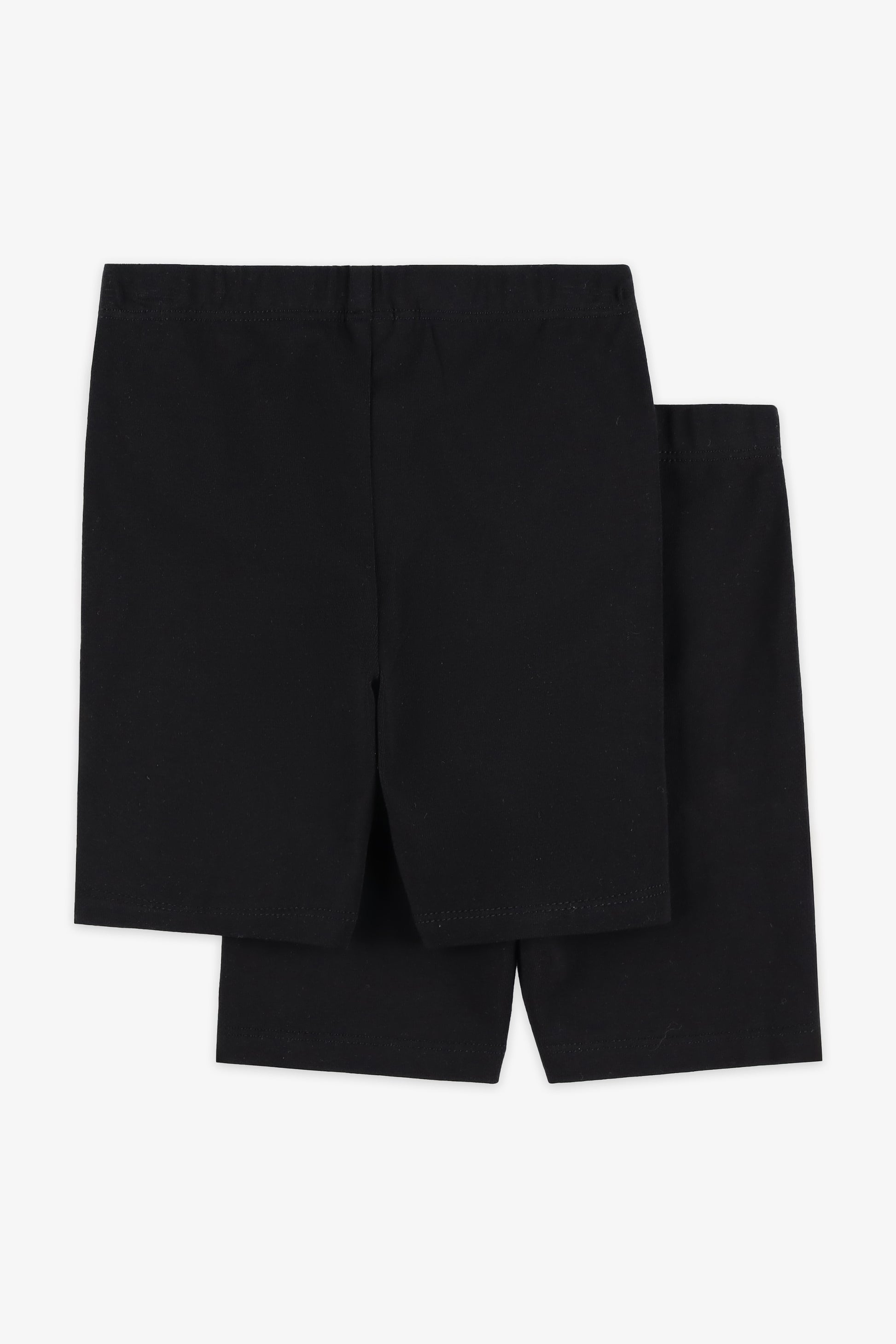 Short biker élastique - Bébé fille && NOIR