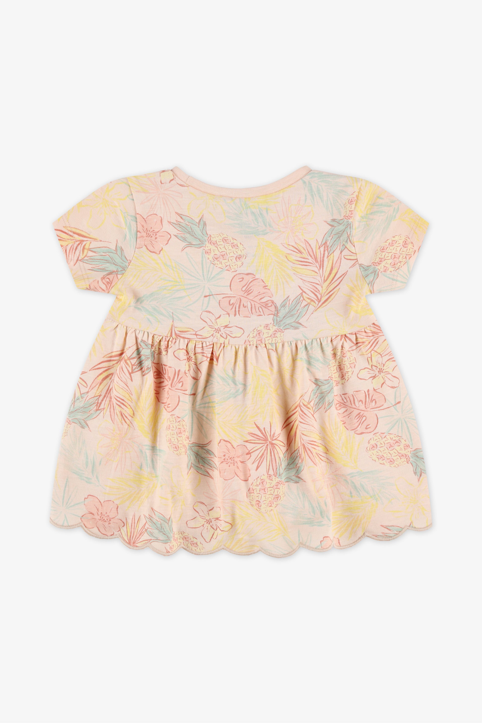 T-shirt à manches courtes col rond - Bébé fille && FARD A JOUES