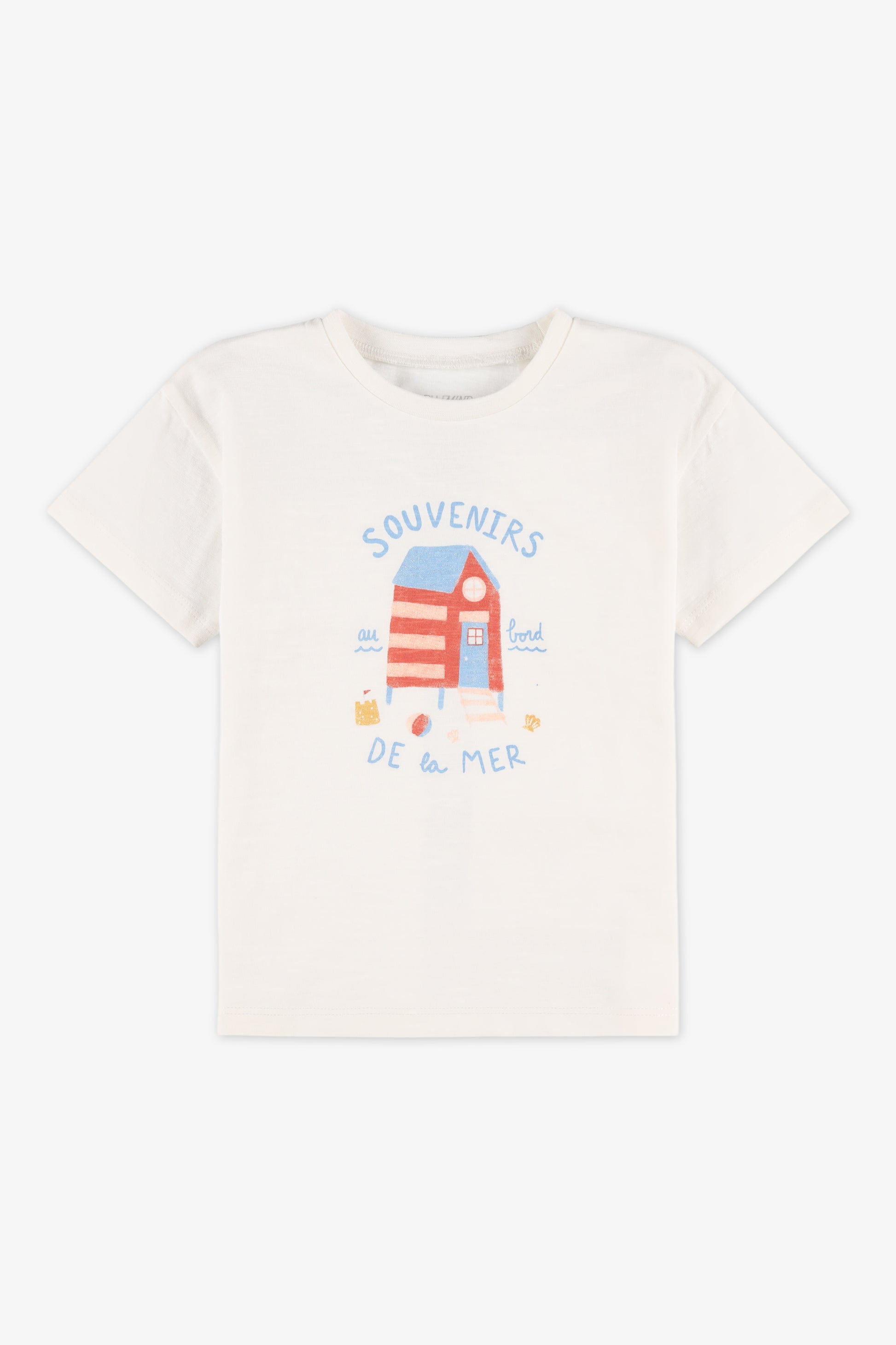 T-shirt à manches courtes imprimé - Bébé fille && BLANC CASSÉ