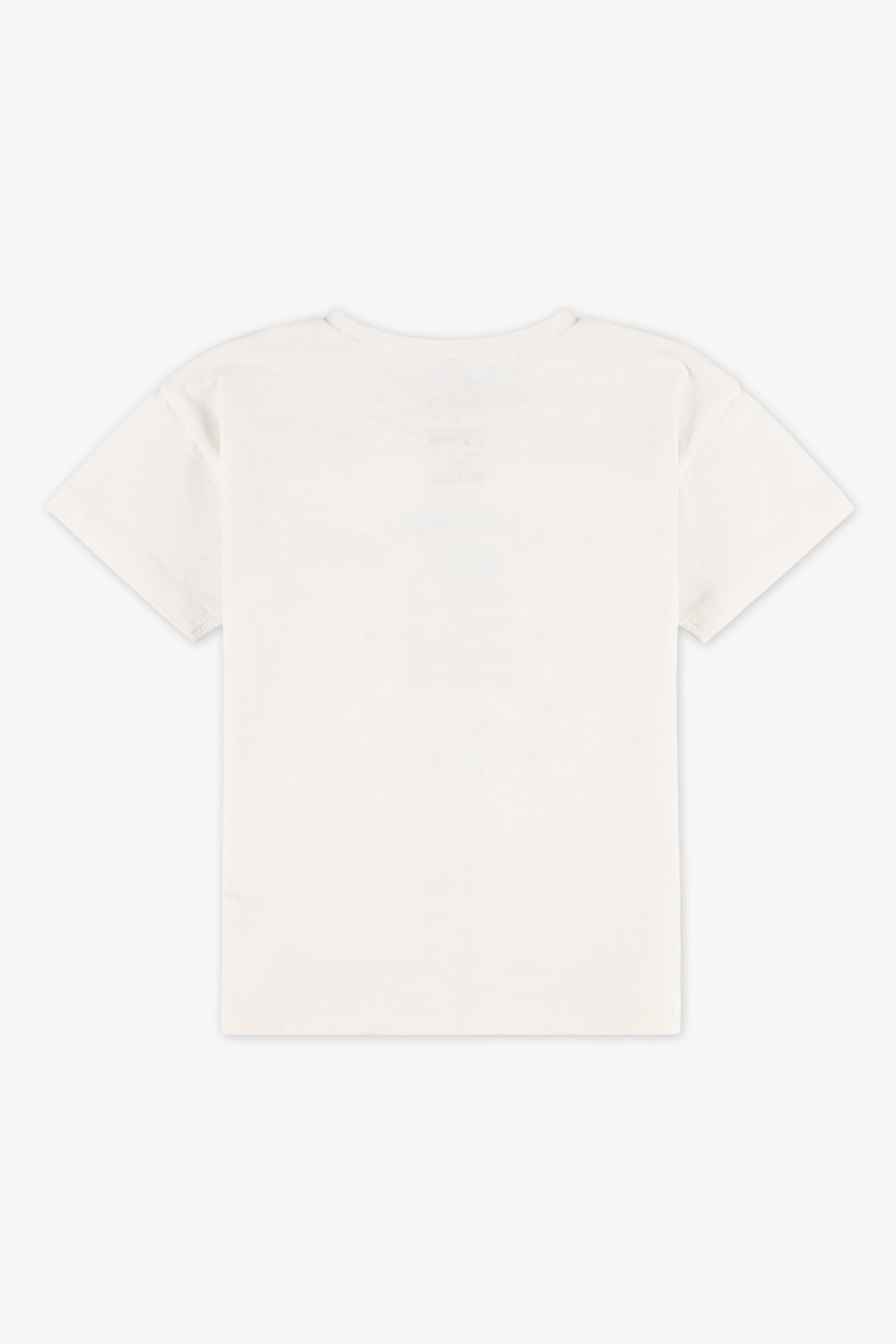 T-shirt à manches courtes imprimé - Bébé fille && BLANC CASSÉ