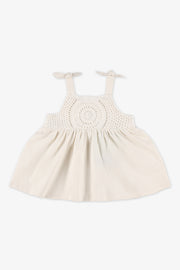 Camisole boucle au-dessus des bretelles - Bébé fille && BEIGE