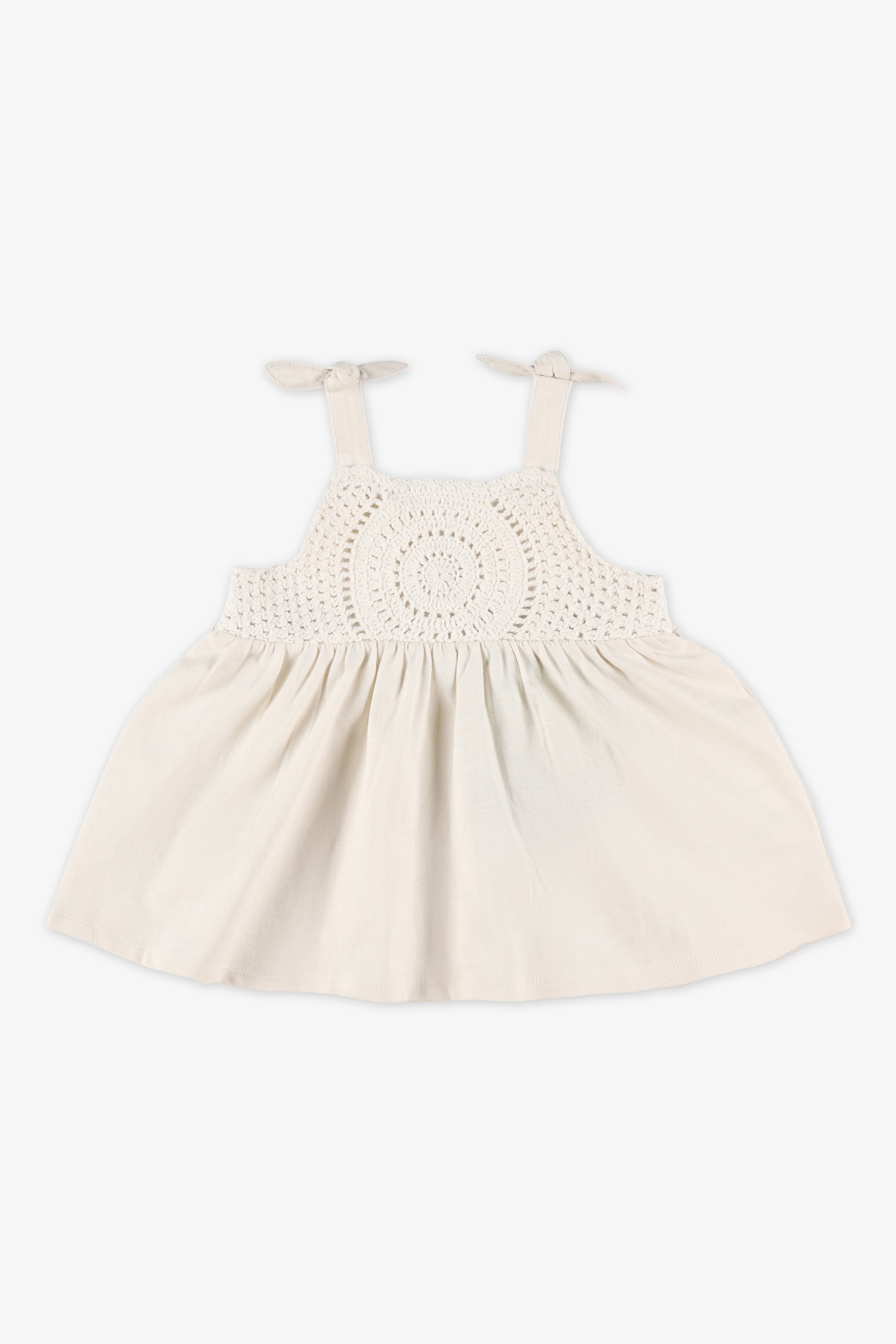 Camisole boucle au-dessus des bretelles - Bébé fille && BEIGE