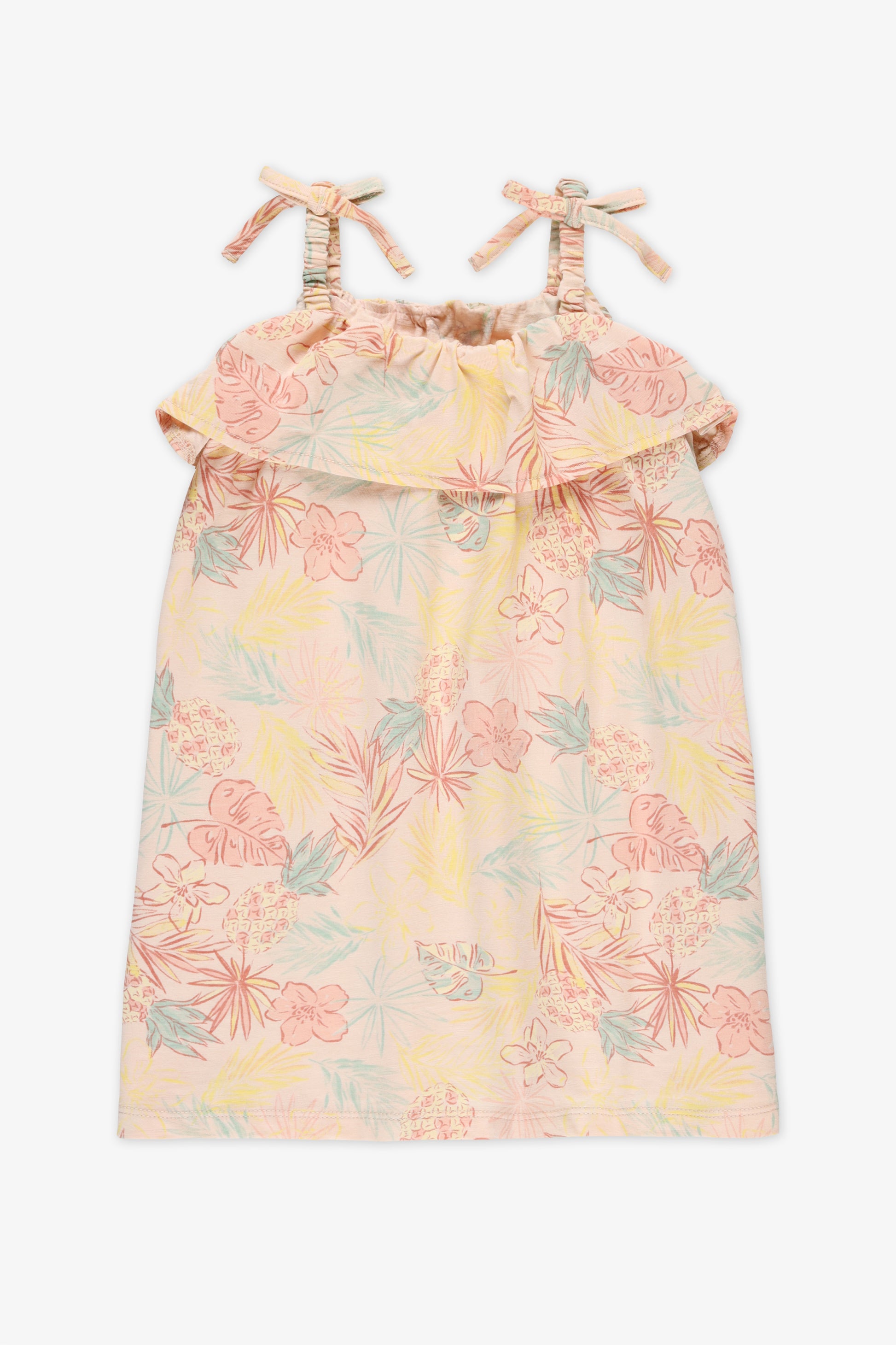 Robe à bretelles froncées - Bébé fille && FARD A JOUES