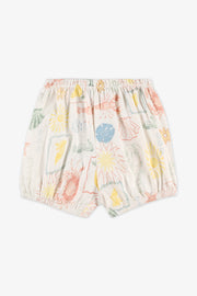 Short ballon élastique - Bébé fille && BEIGE/MULTI
