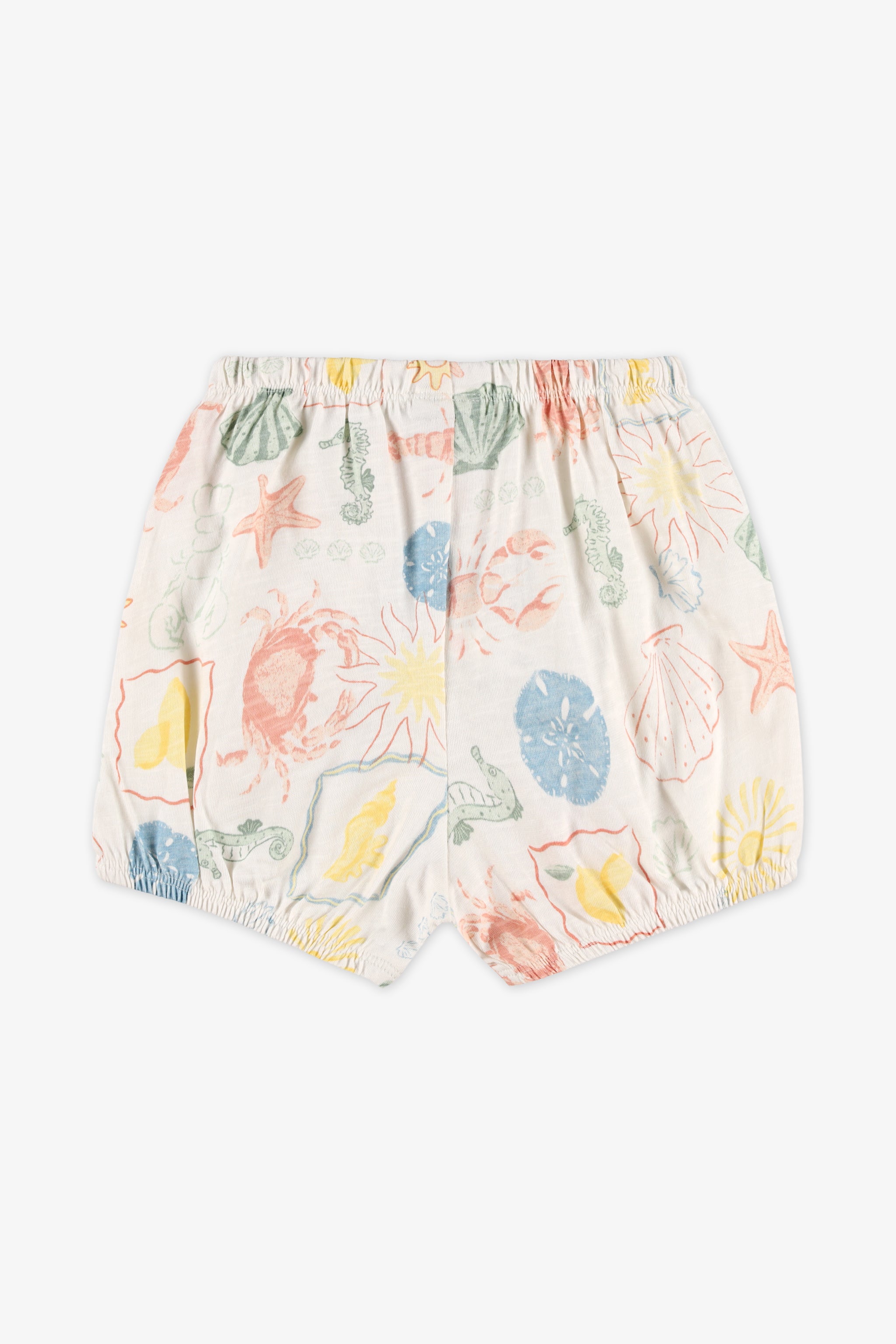 Short ballon élastique - Bébé fille && BEIGE/MULTI