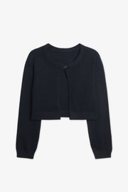 Veste tricot boléro manches longues - Fille && NOIR