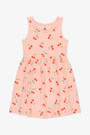 Robe imprimée à encolure ronde - Enfant fille && PECHE