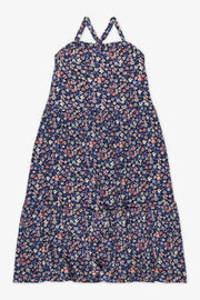 Robe imprimée en stretch - Enfant fille && MARIN/MULTI