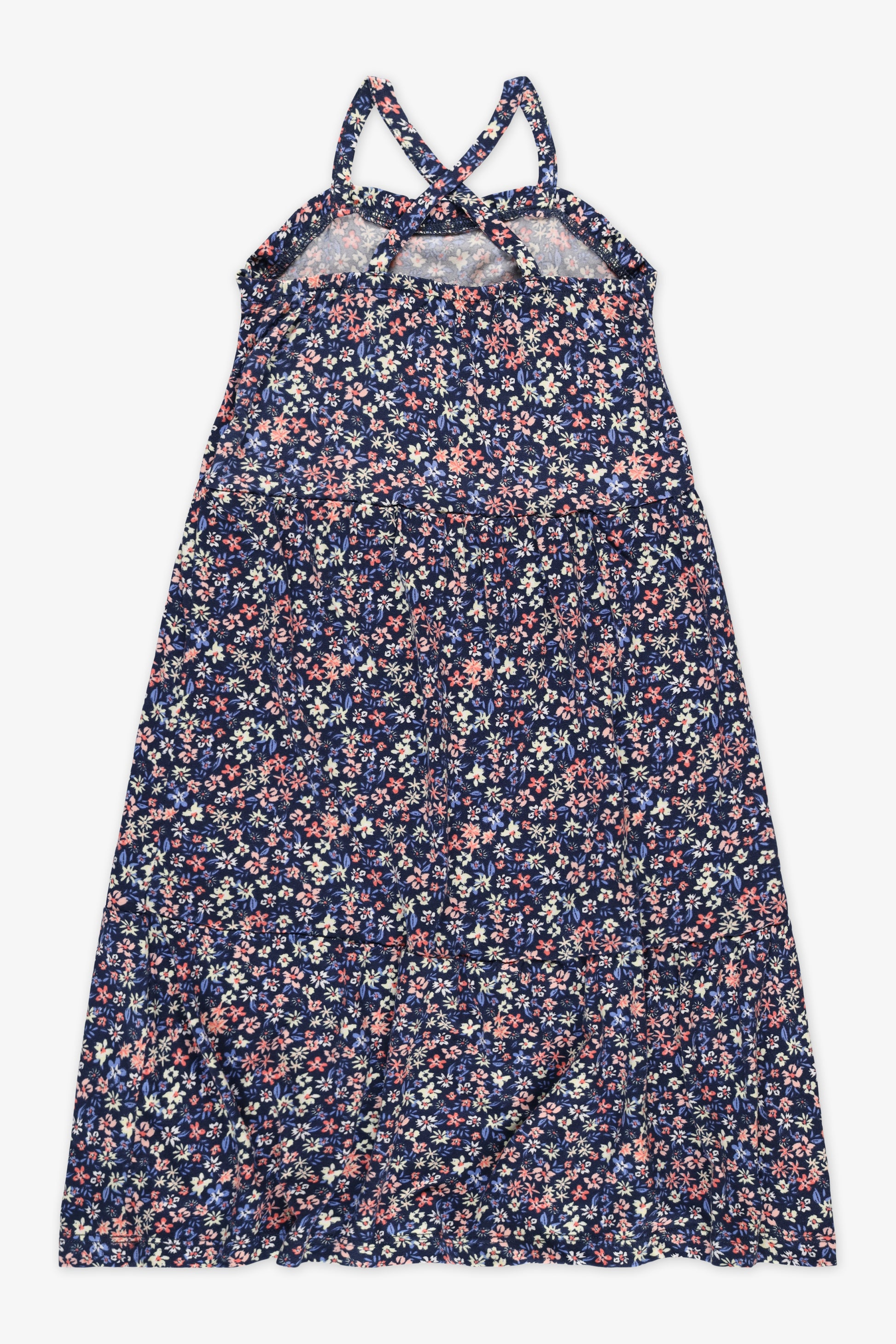 Robe imprimée en stretch - Enfant fille && MARIN/MULTI