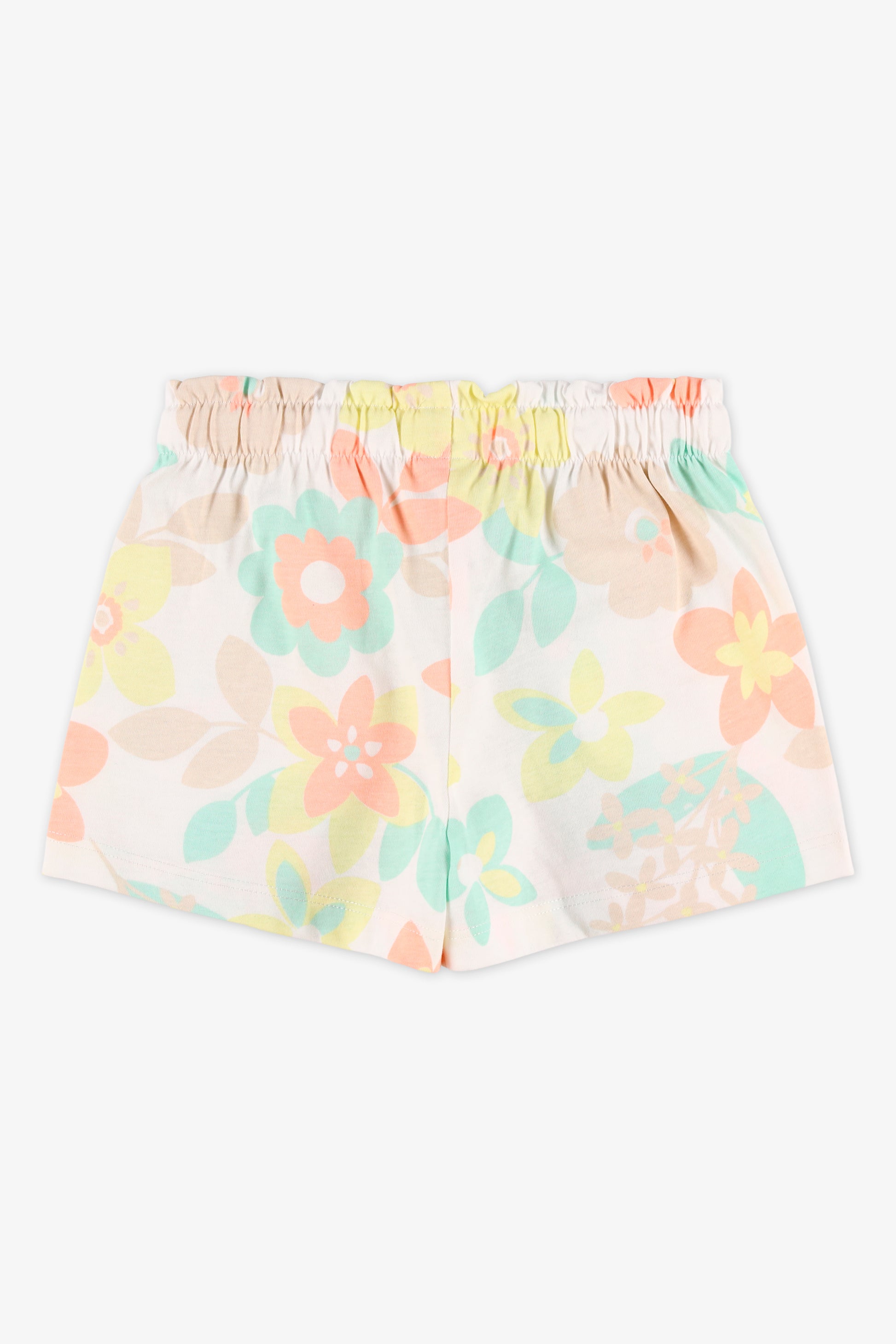 Short imprimé 2/20$ - Enfant fille && BLANC CASSÉ/MULTI