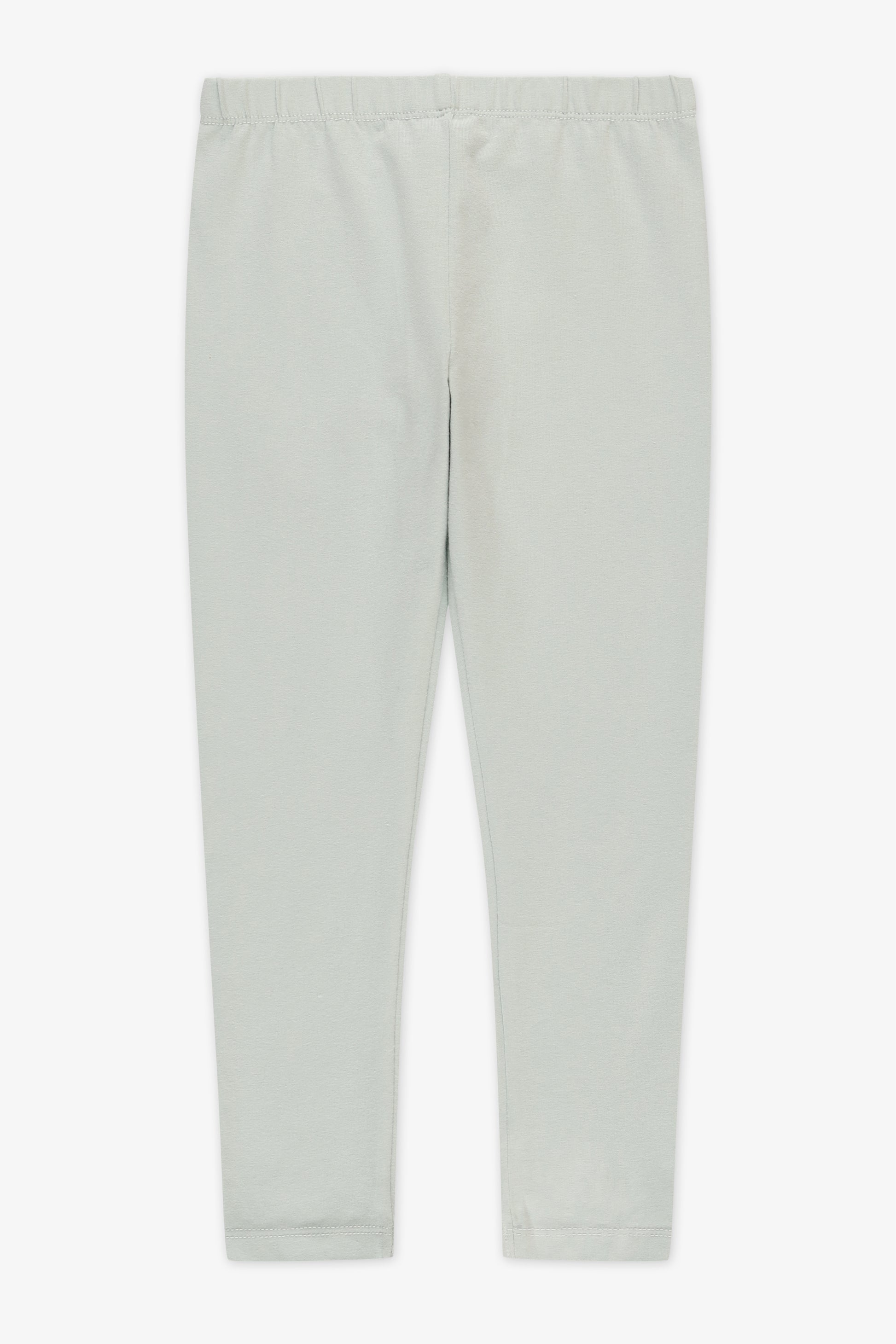 Legging uni en stretch - Enfant fille && VERT DE GRIS