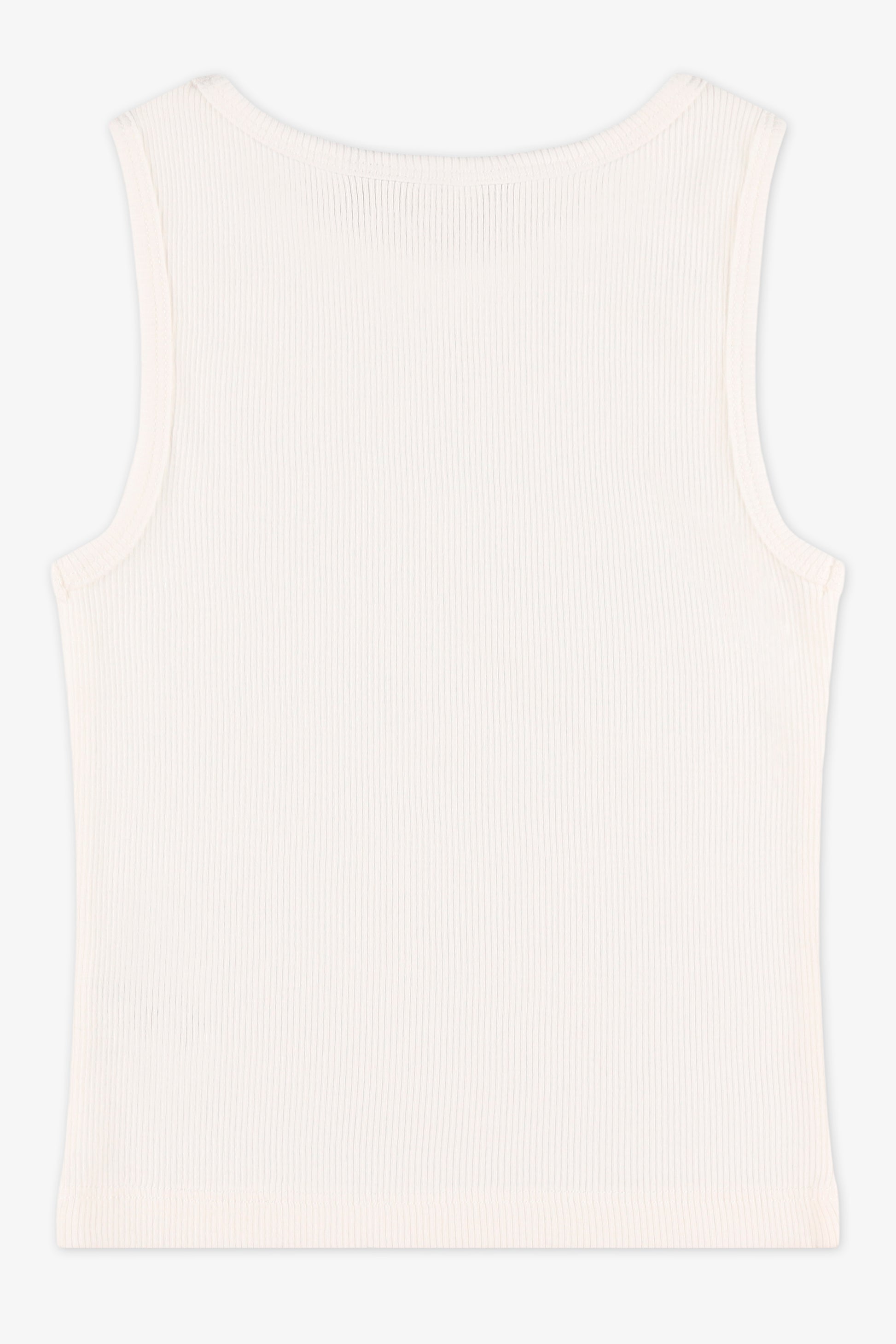 Camisole unie en coton - Enfant fille && BLANC CASSÉ