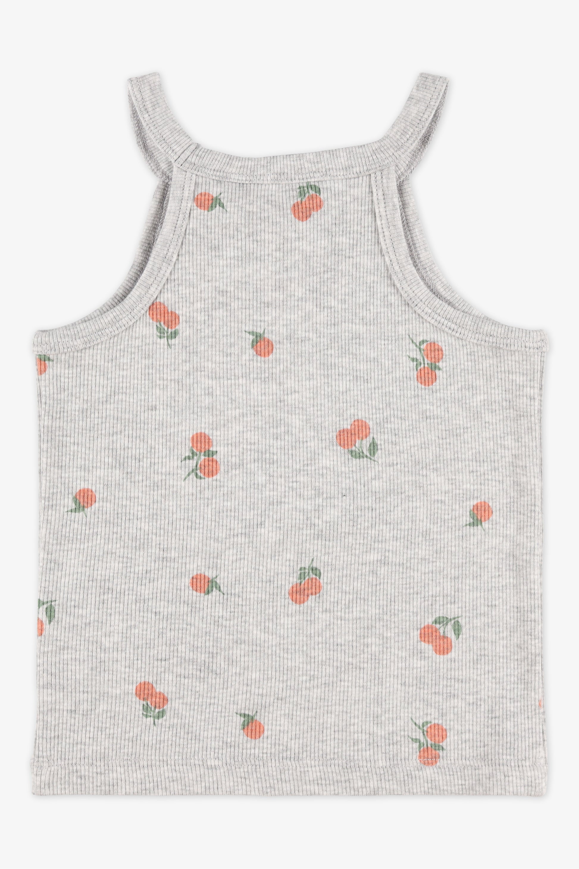 Camisole col rond unie et imprimée - Ado fille && GRIS MIXTE