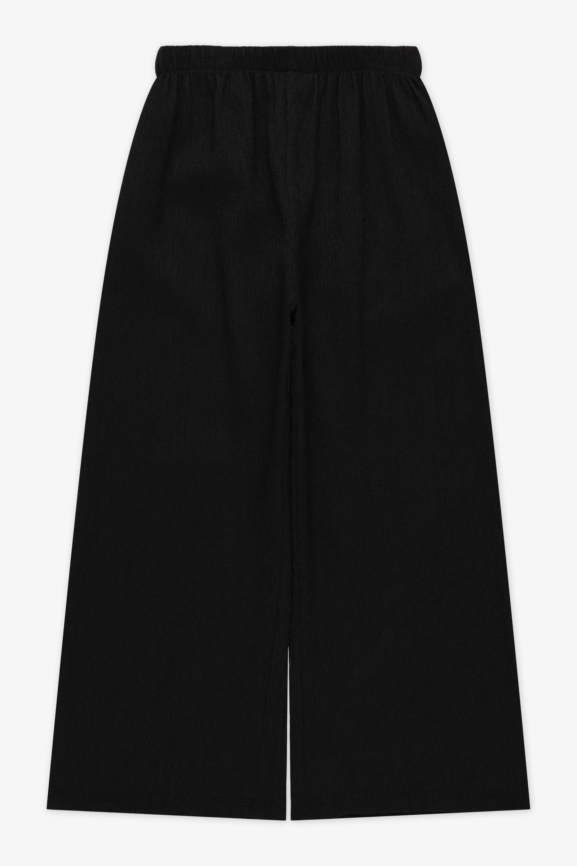Pantalon à jambes larges - Enfant fille && NOIR