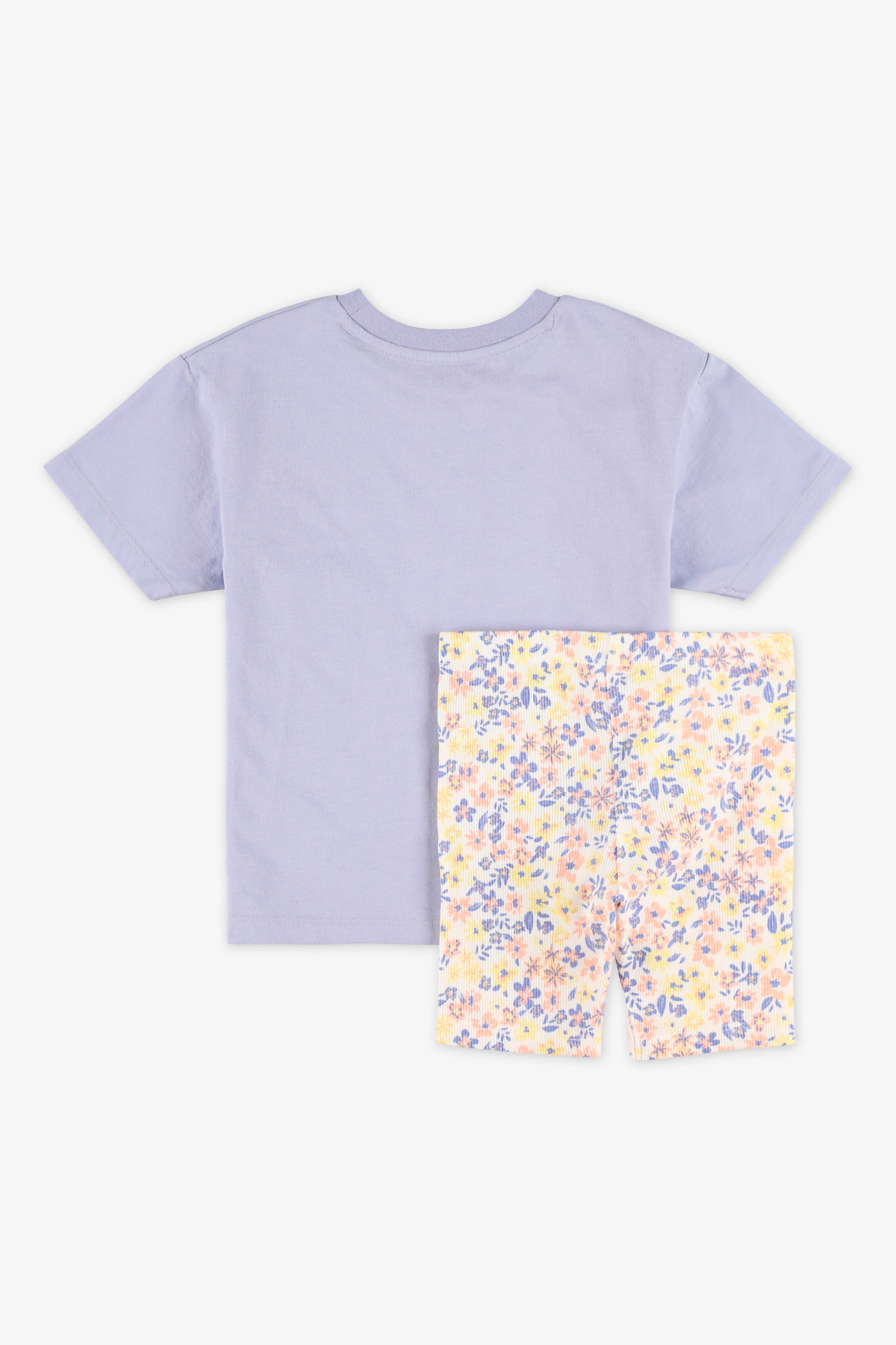 Ensemble 2 pièces motifs imprimés - Enfant fille && LAVANDE