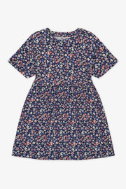Robe à motifs imprimés - Enfant fille && MARIN/MULTI