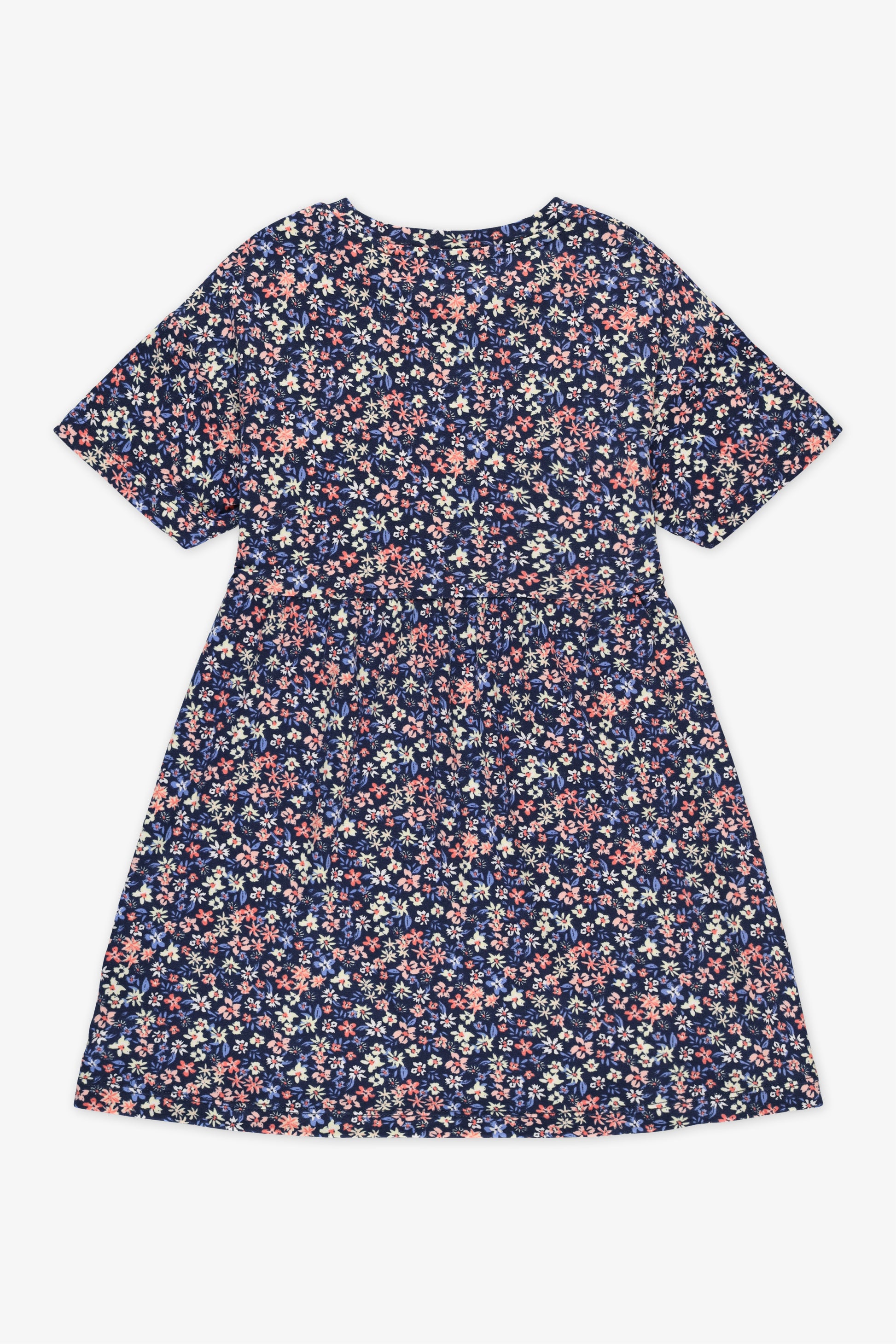 Robe à motifs imprimés - Enfant fille && MARIN/MULTI