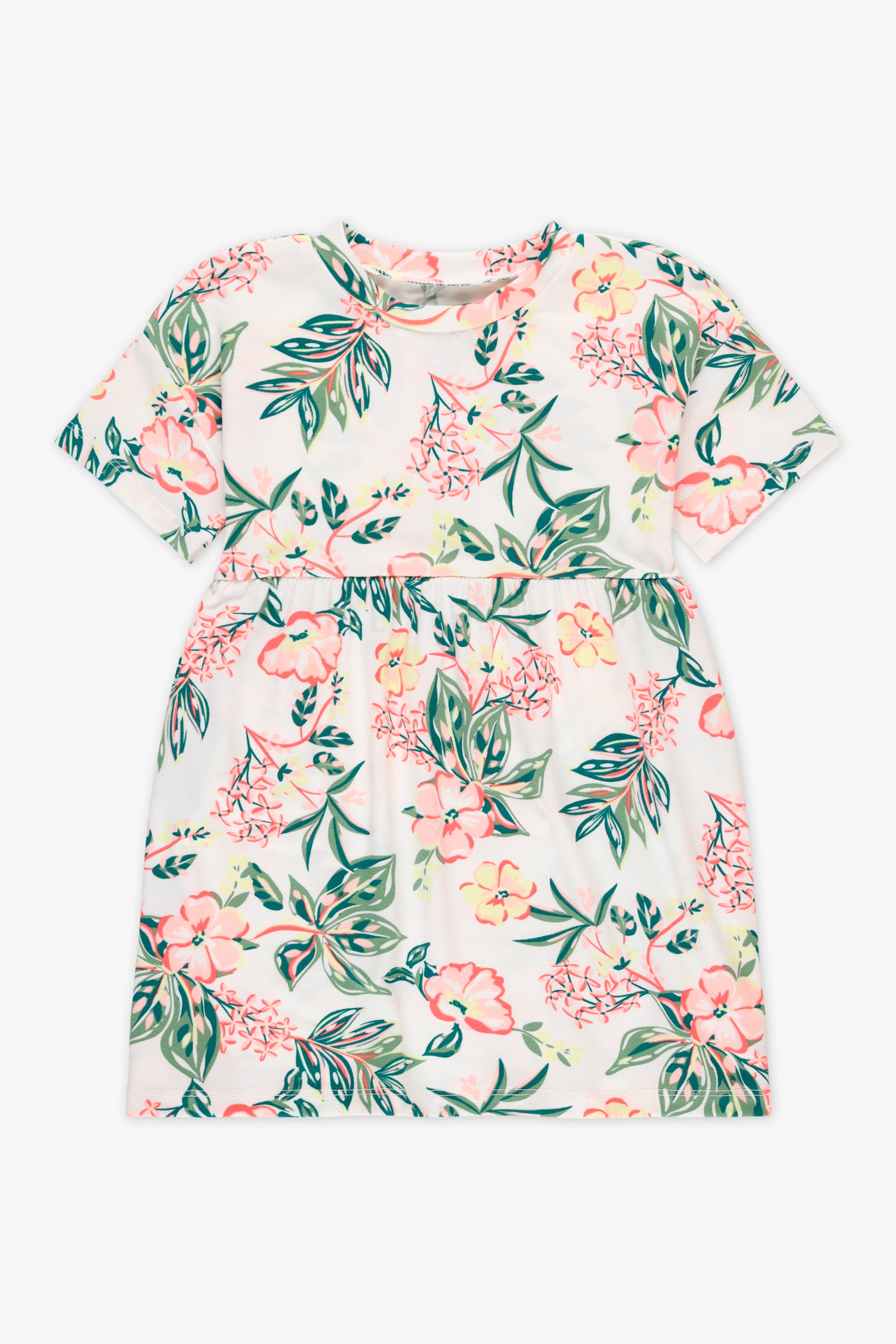 Robe à motifs imprimés - Enfant fille && BLANC CASSÉ/MULTI