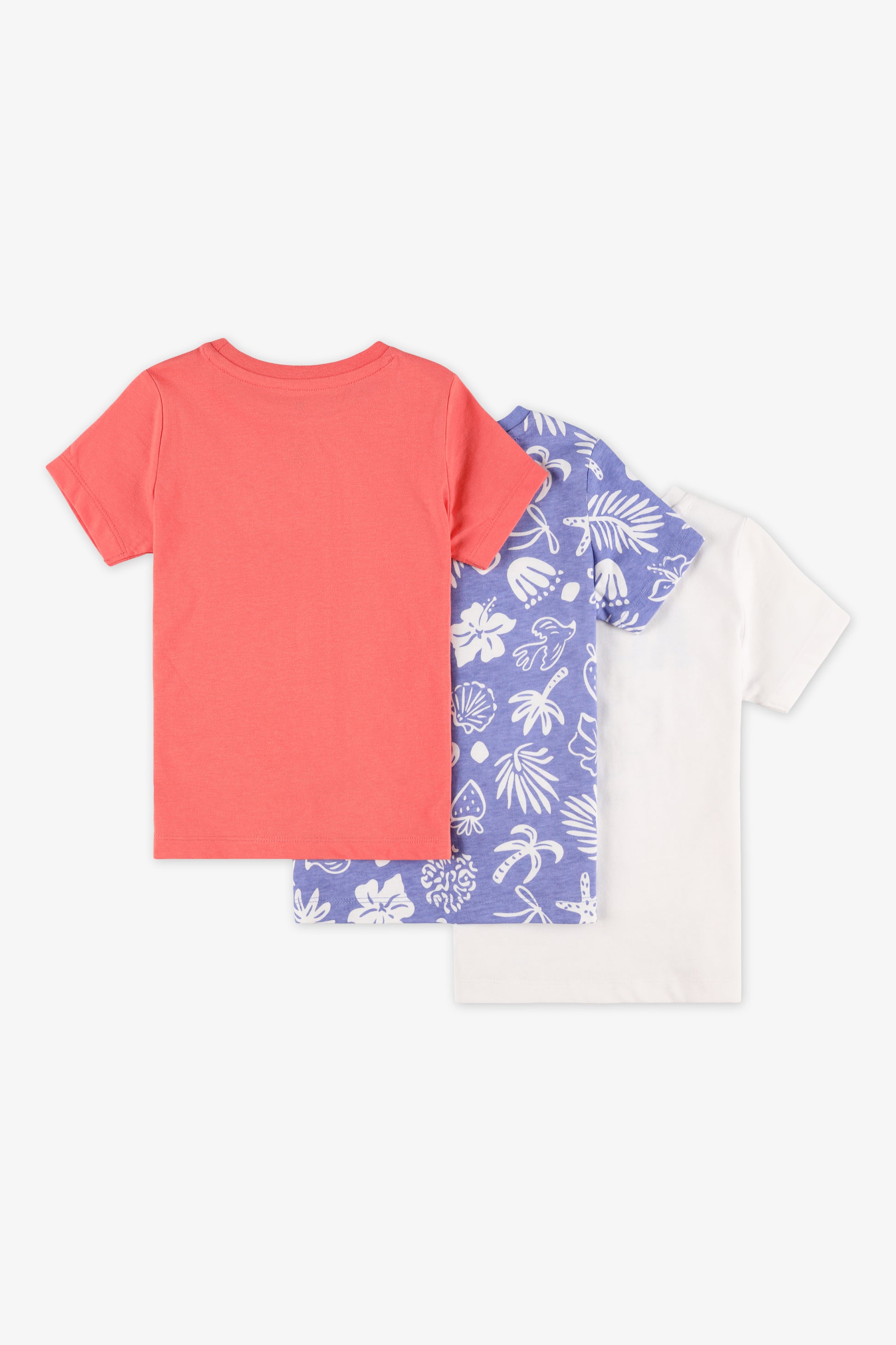 Pack de 3 T-shirts graphiques - Enfant fille && BLANC