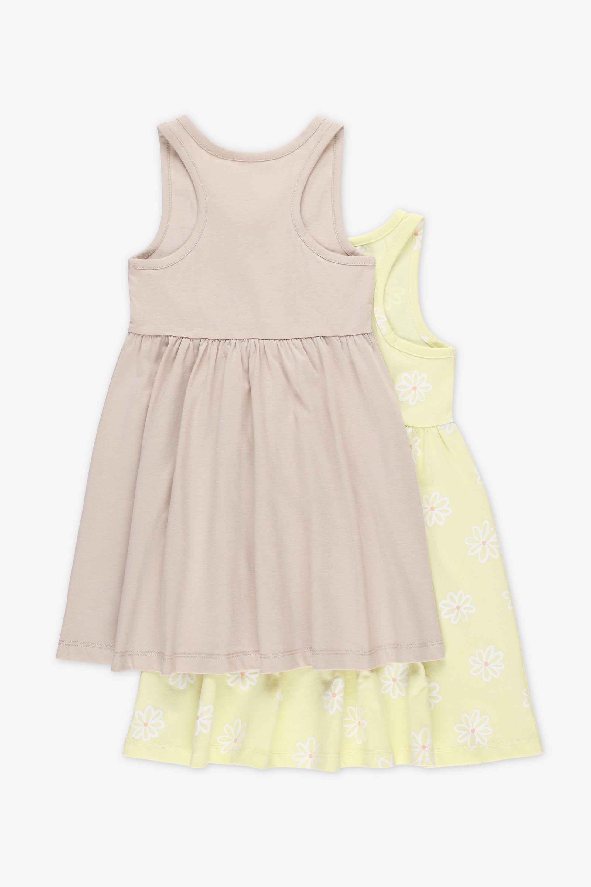 Robe à bretelles - Enfant fille && JAUNE/MULTI
