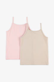 Camisole unie à bretelles - Enfant fille && ROSE