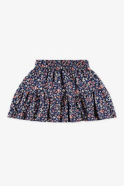 Jupe courte avec frills - Enfant fille && MARIN/MULTI