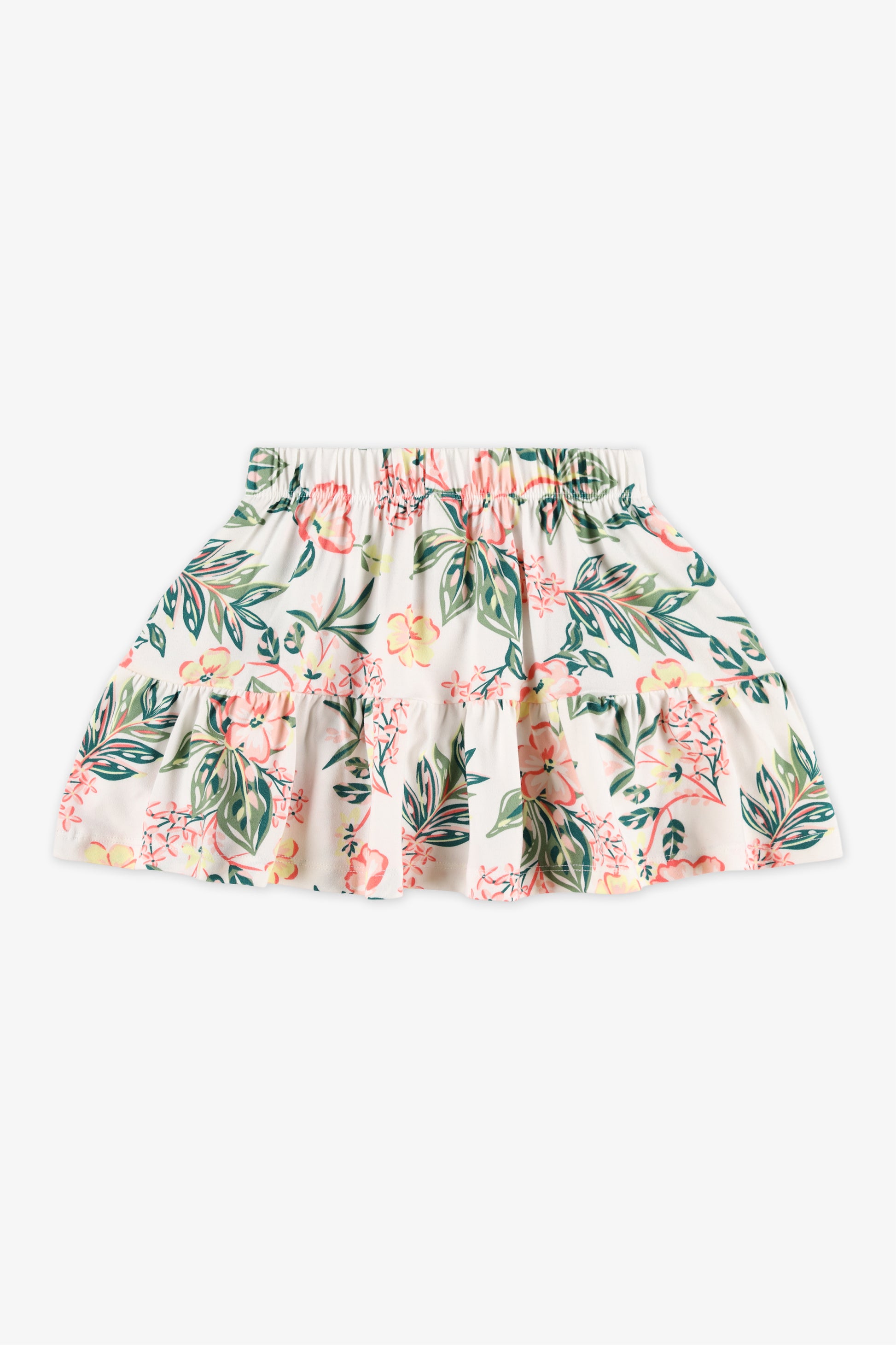 Jupe courte avec frills - Enfant fille && BLANC CASSÉ/MULTI