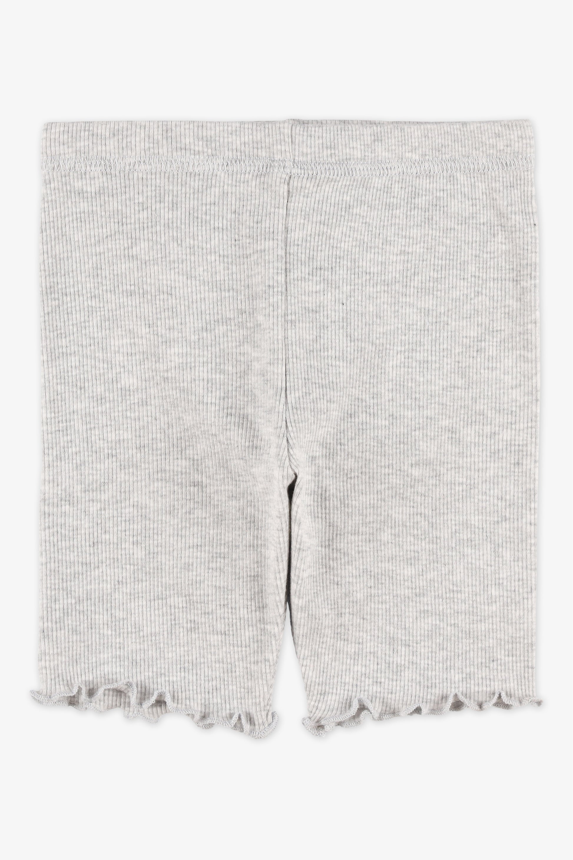 Cuissard uni en stretch - Enfant fille && GRIS MIXTE