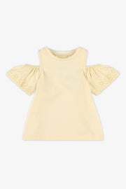 Chandail à manches courtes - Enfant fille && JAUNE