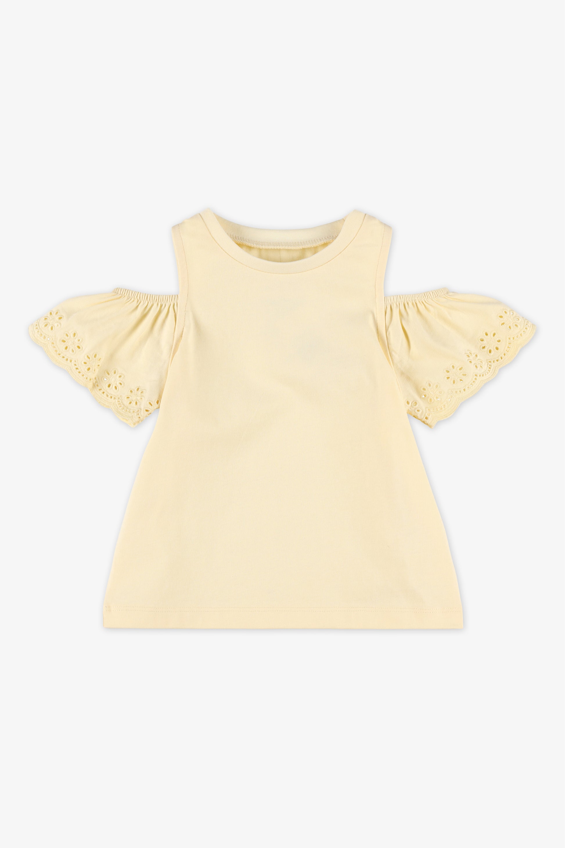 Chandail à manches courtes - Enfant fille && JAUNE